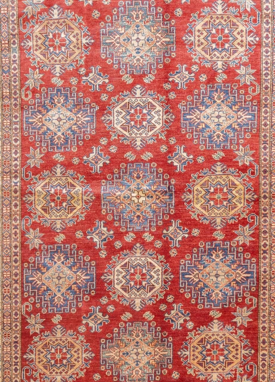 Pakistani Fine PAK Kazak Wool Rug 5'6