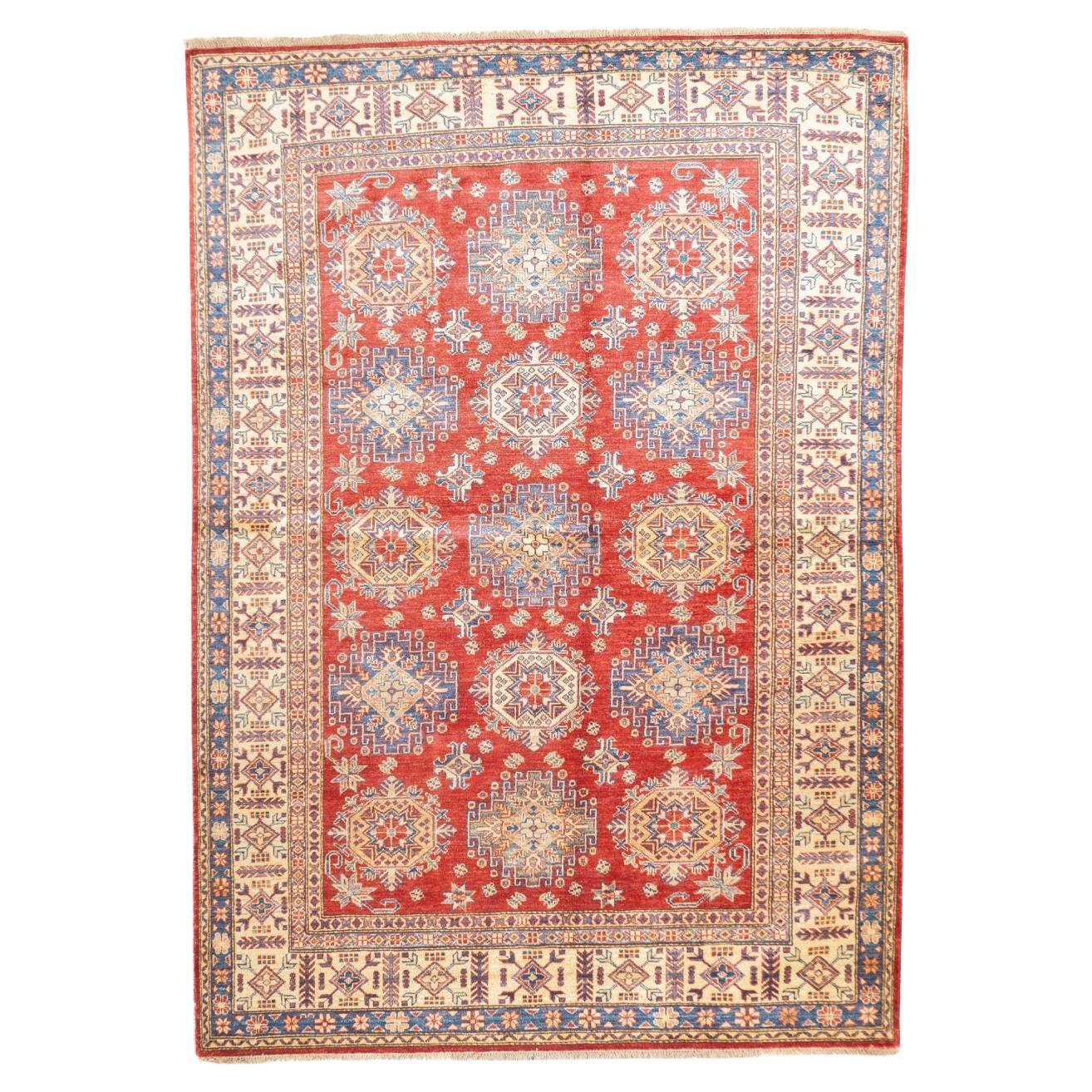 Fine PAK Kazak Wool Rug 5'6" x 7’10" For Sale