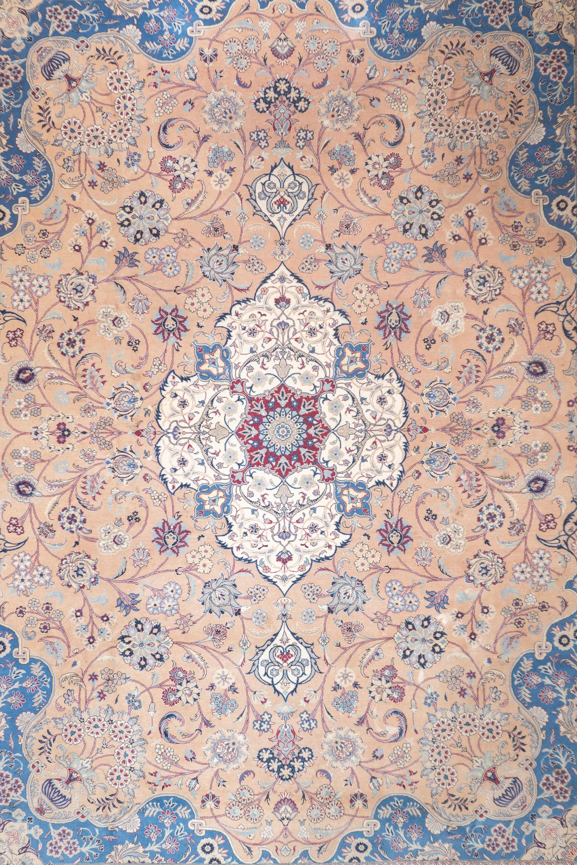 Pakistani Fine PAK Persian Tabriz Design Rug 9'0