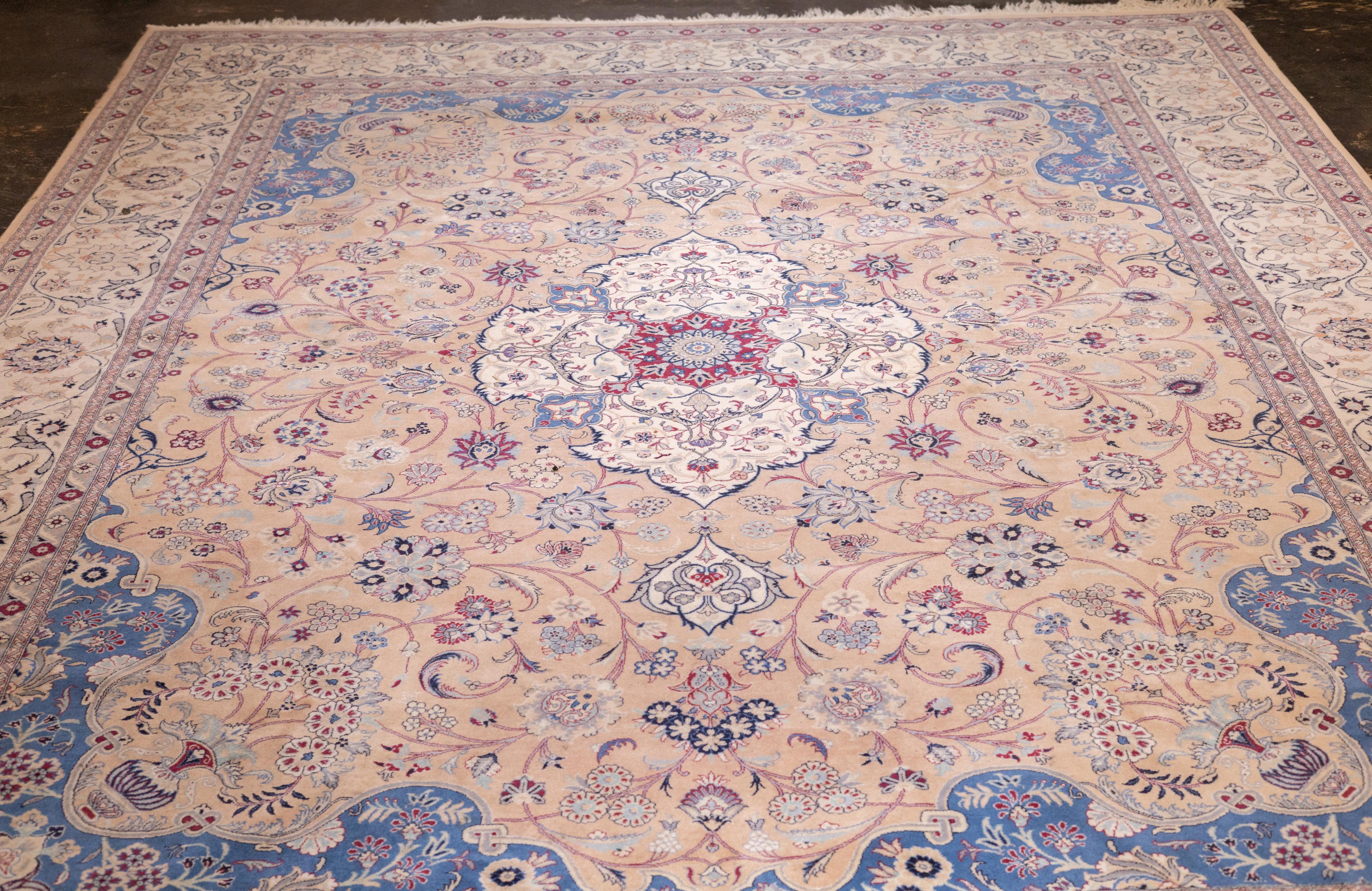 Contemporary Fine PAK Persian Tabriz Design Rug 9'0
