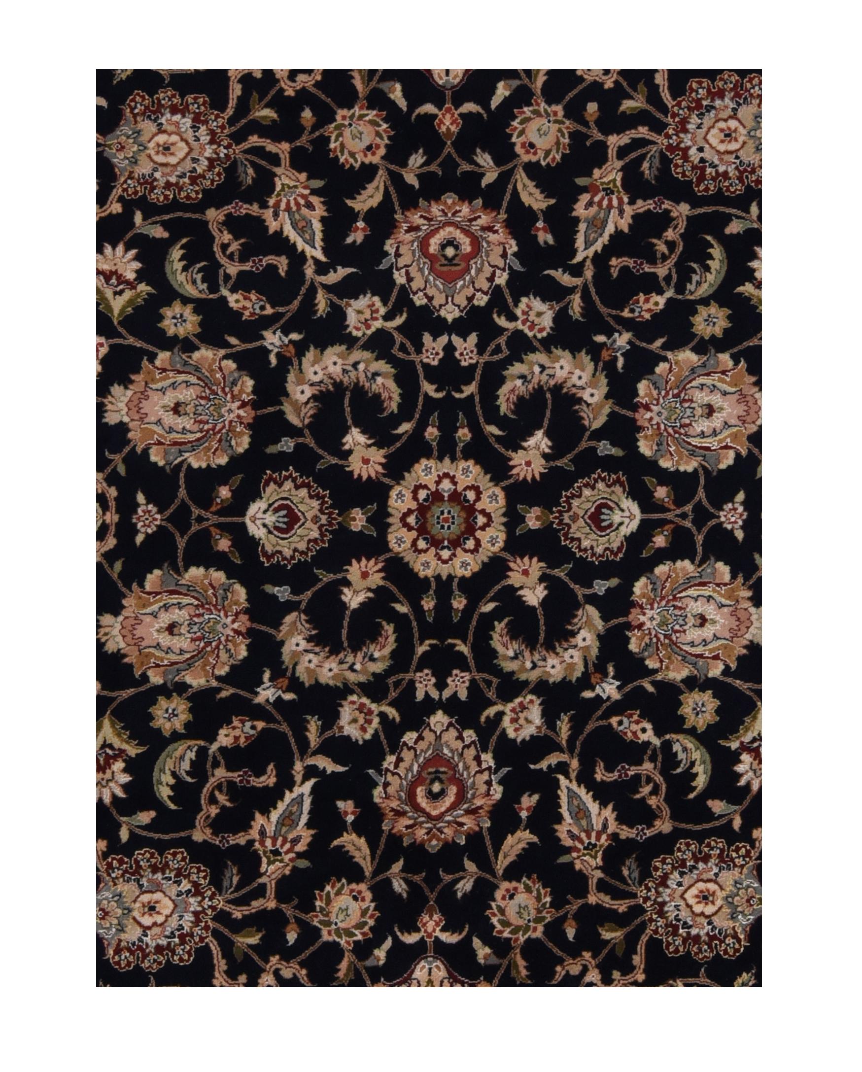 Fine Pak Persian Tabriz Design rug, wool, hand knotted

Design: Floral all-over

A Pakistani rug (Pak Persian Rug or Pakistani carpet) is a type of handmade floor-covering textile traditionally made in Pakistan.

The art of weaving developed