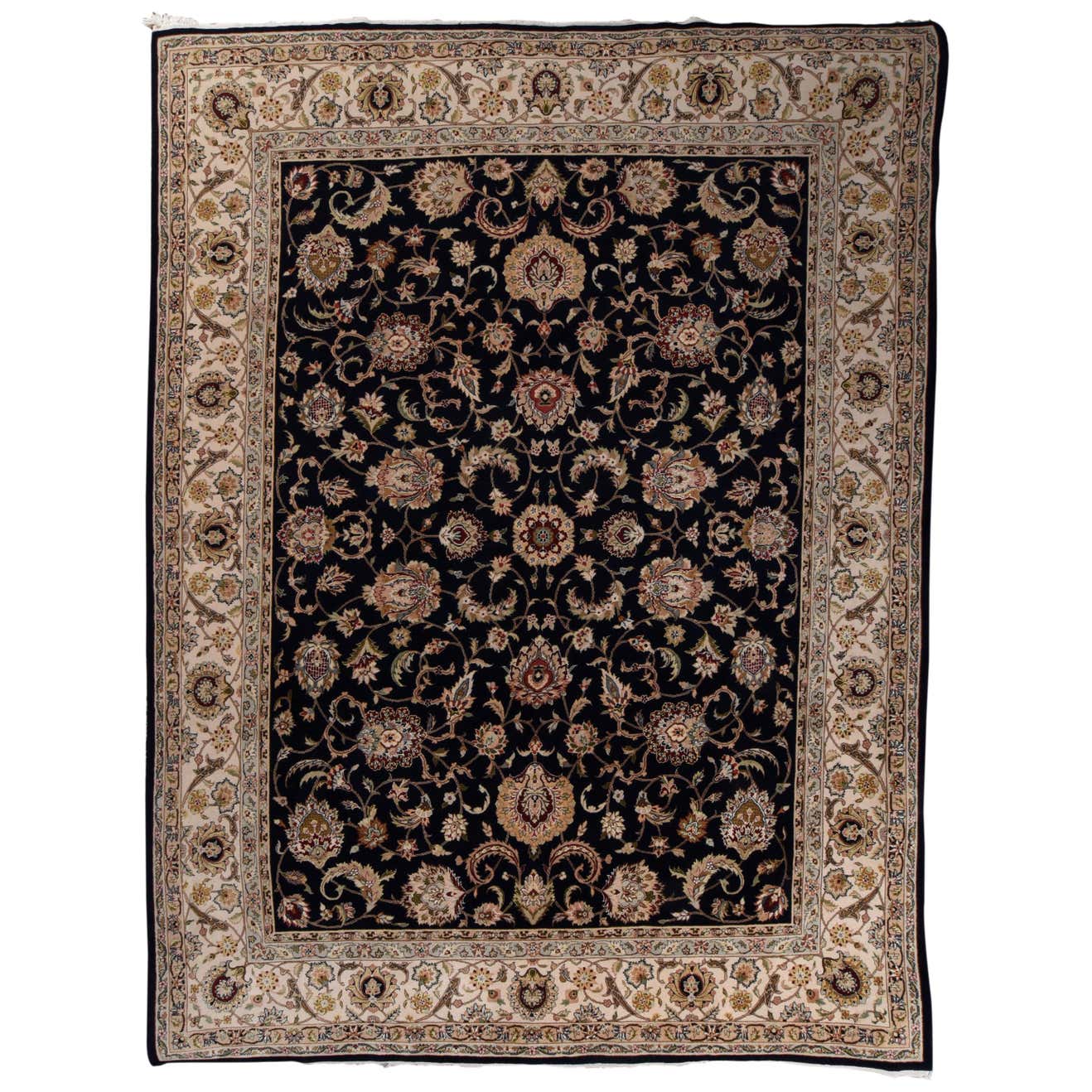 Fine Pak Persian Tabriz Design Rug, Wool, Hand Knotted For Sale at 1stDibs