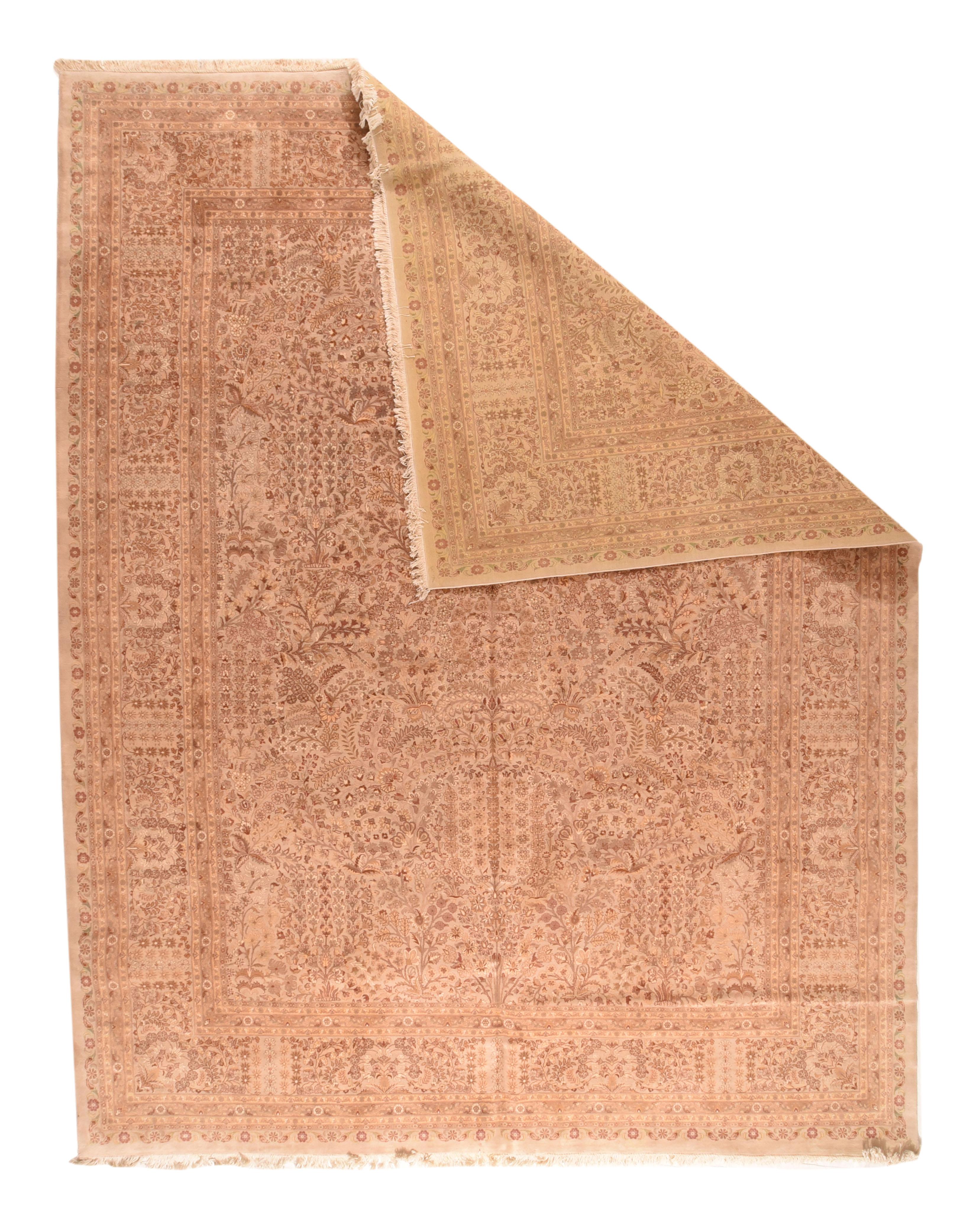Pakistani Pak Persian Tabriz Design Area Rug