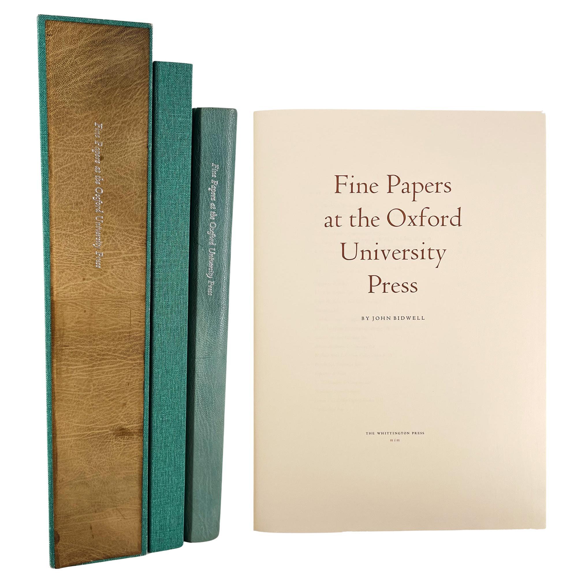 Beaux papiers de l
Oxford University Press - L
UN DES 65 EXEMPLAIRES SPÉCIAUX en vente