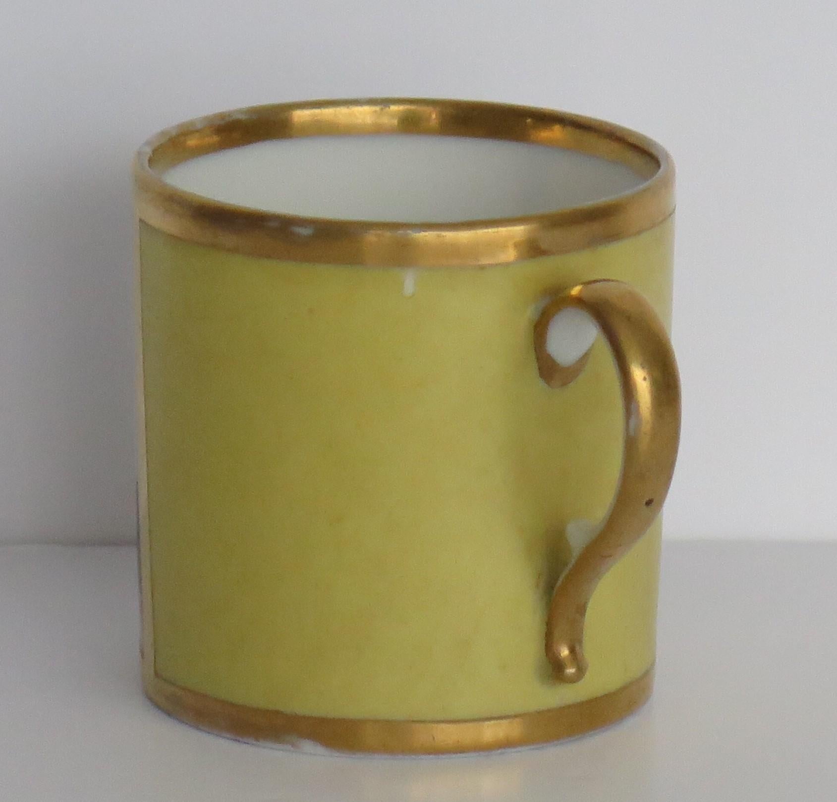 Canne à café en porcelaine fine de Paris Vue de Notredame De Paris, vers 1795 en vente 2
