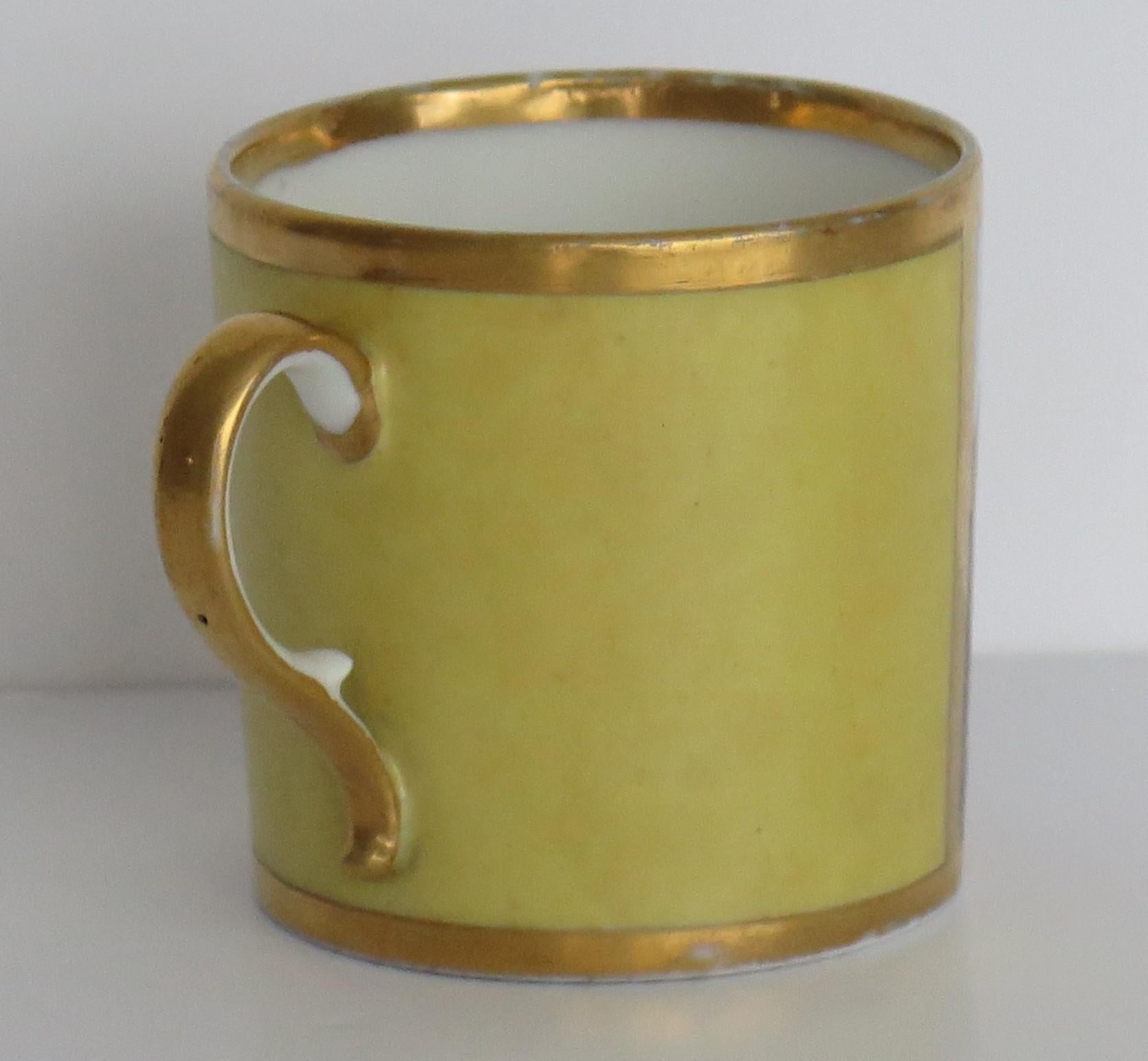 Fine Paris Porcelain Coffee Can Vue De Notredame De Paris, French Ca 1795 For Sale 5