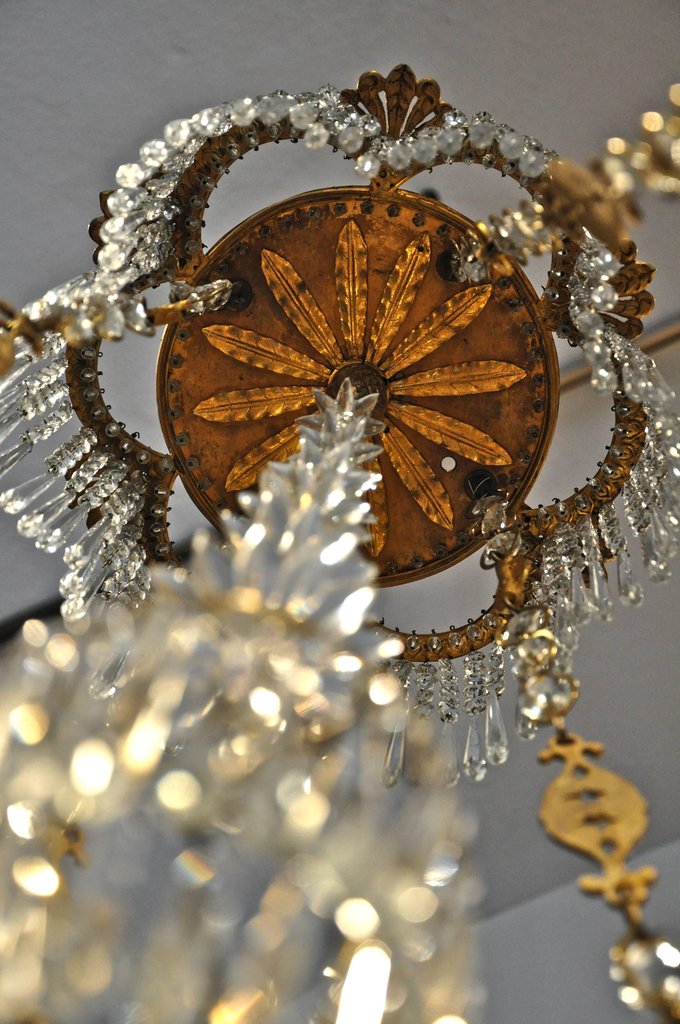 Fine Period 19th Century Russian Empire Ormolu Chandelier 4