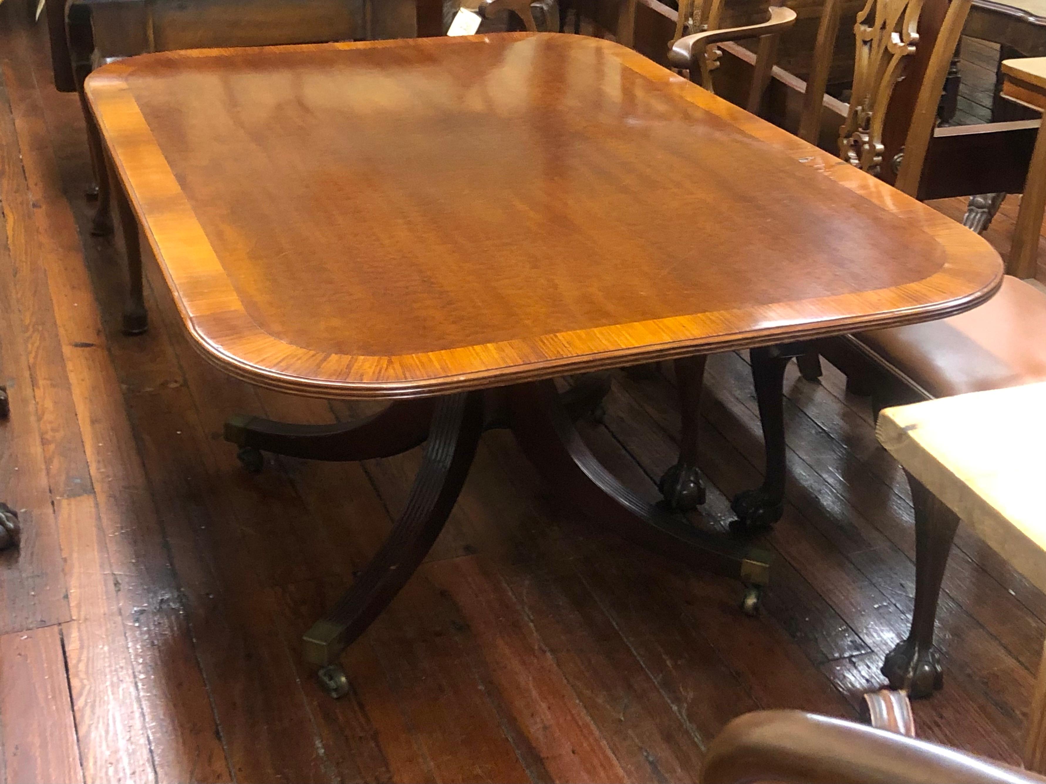 Fino Periodo Geo, III Estilo Sheraton Tilt Top Rectangular Comedor o Bkfst. Tabla en venta 5
