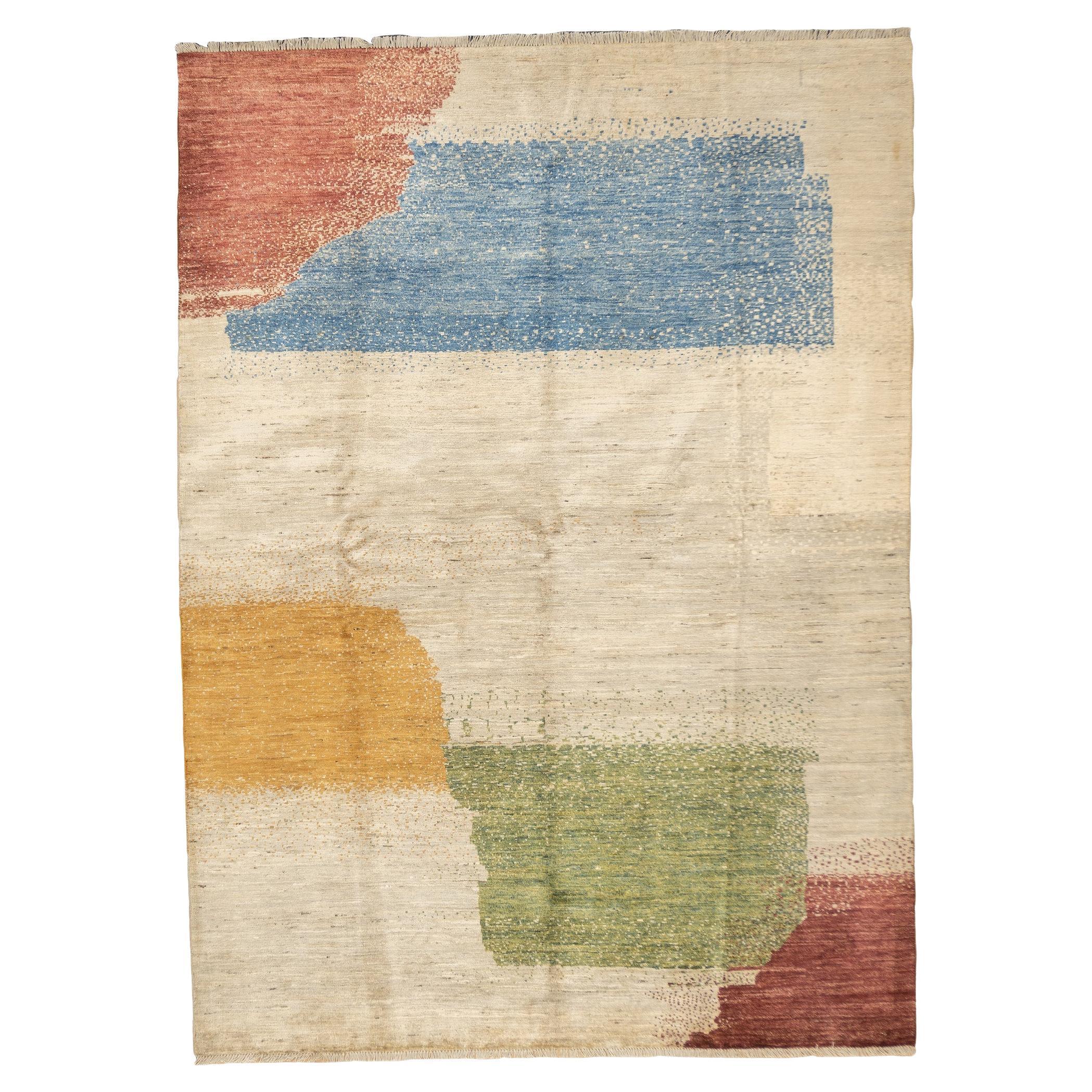 Fine Persian Gabbeh Wool Rug 5'8" x 7'10''