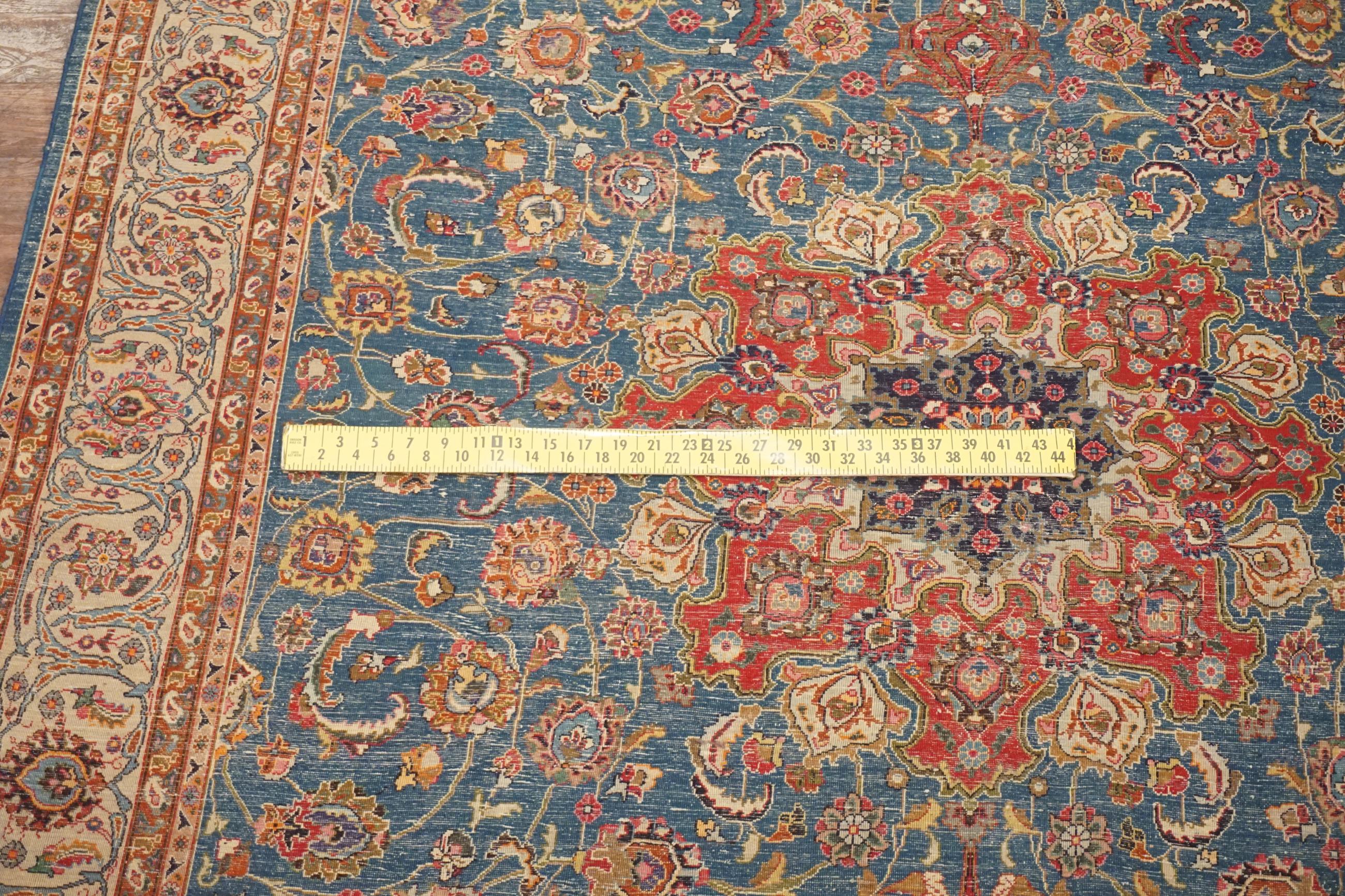 Wool Fine Persian Isfahan, circa 1960 For Sale