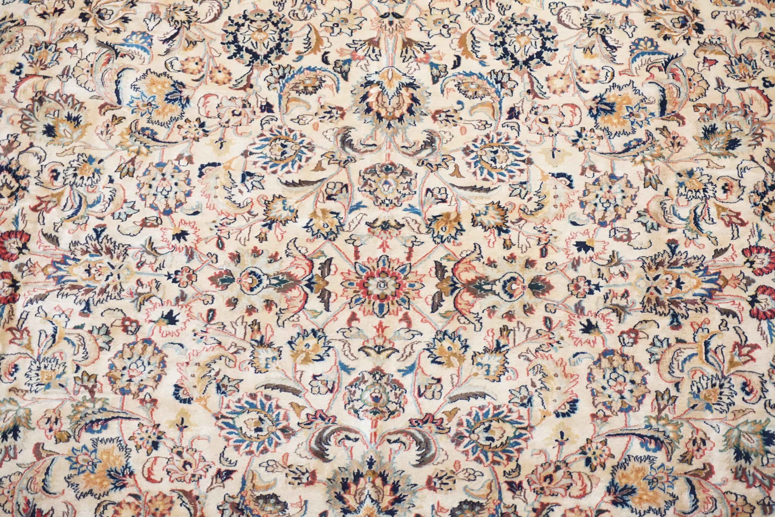 Hand-Knotted Fine Persian Kerman Rug, circa 1940 For Sale