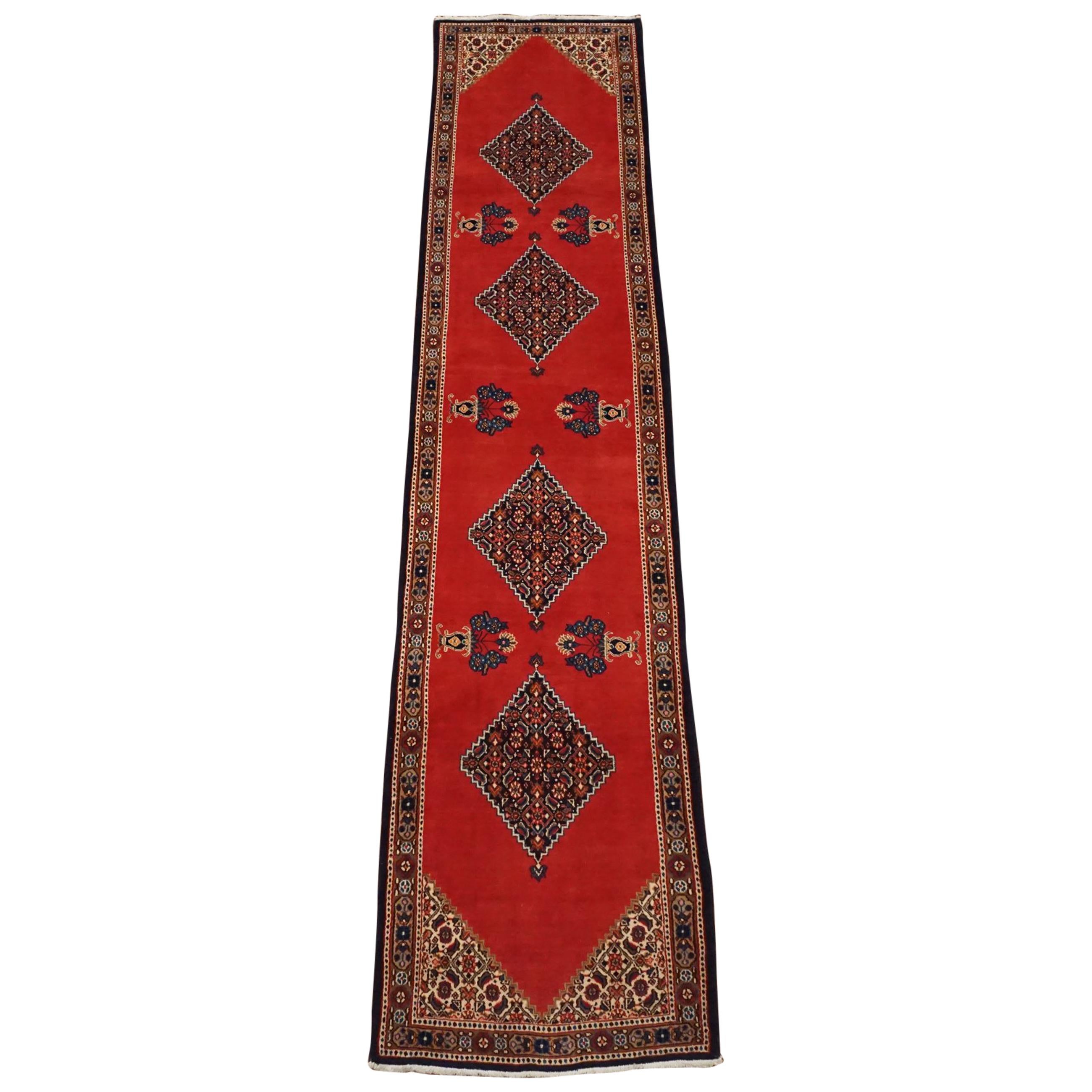Fine Persian Moud Mahi Runner, circa 1970 For Sale