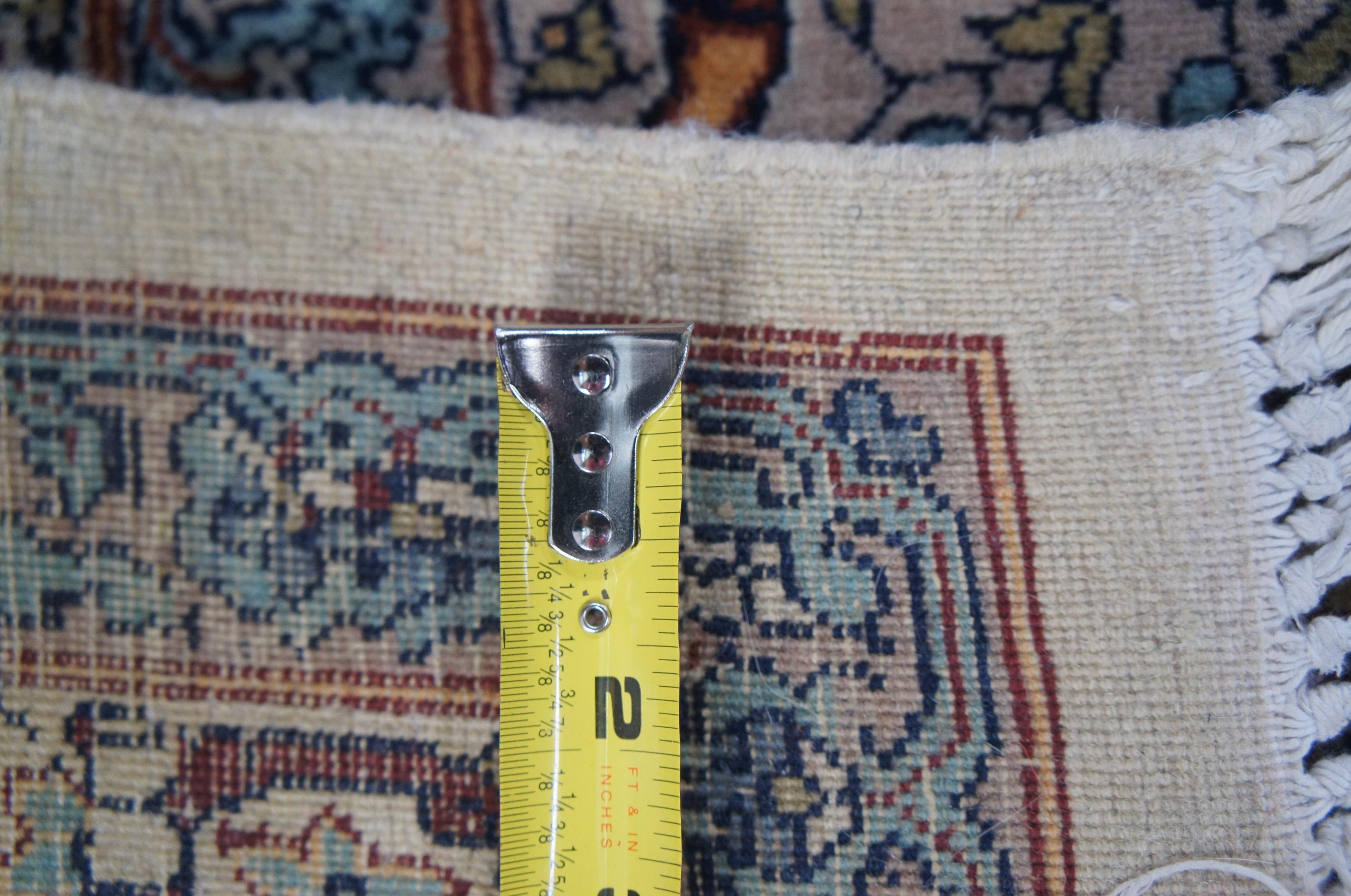 Tappeto persiano Nain in seta e lana Ardabil con medaglione floreale 9' x 13' in vendita 7