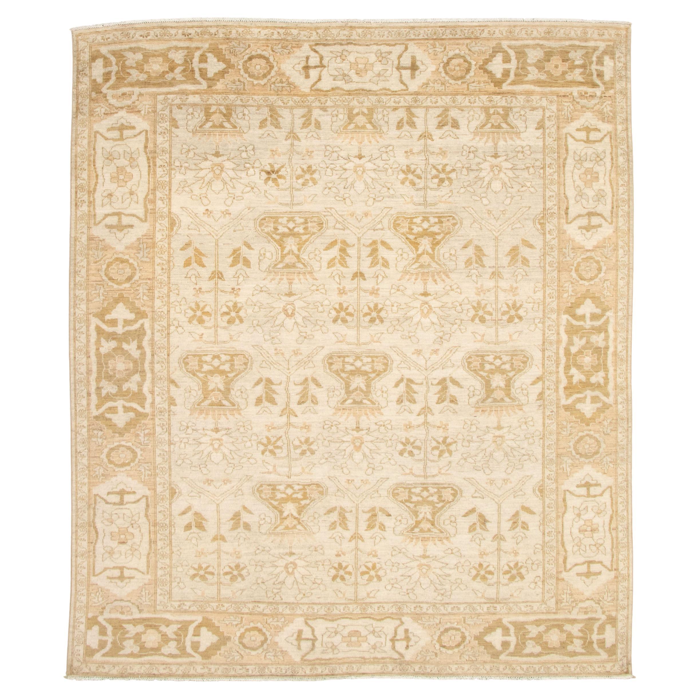 Persian Oushak Rug, Neutral For Sale at 1stDibs