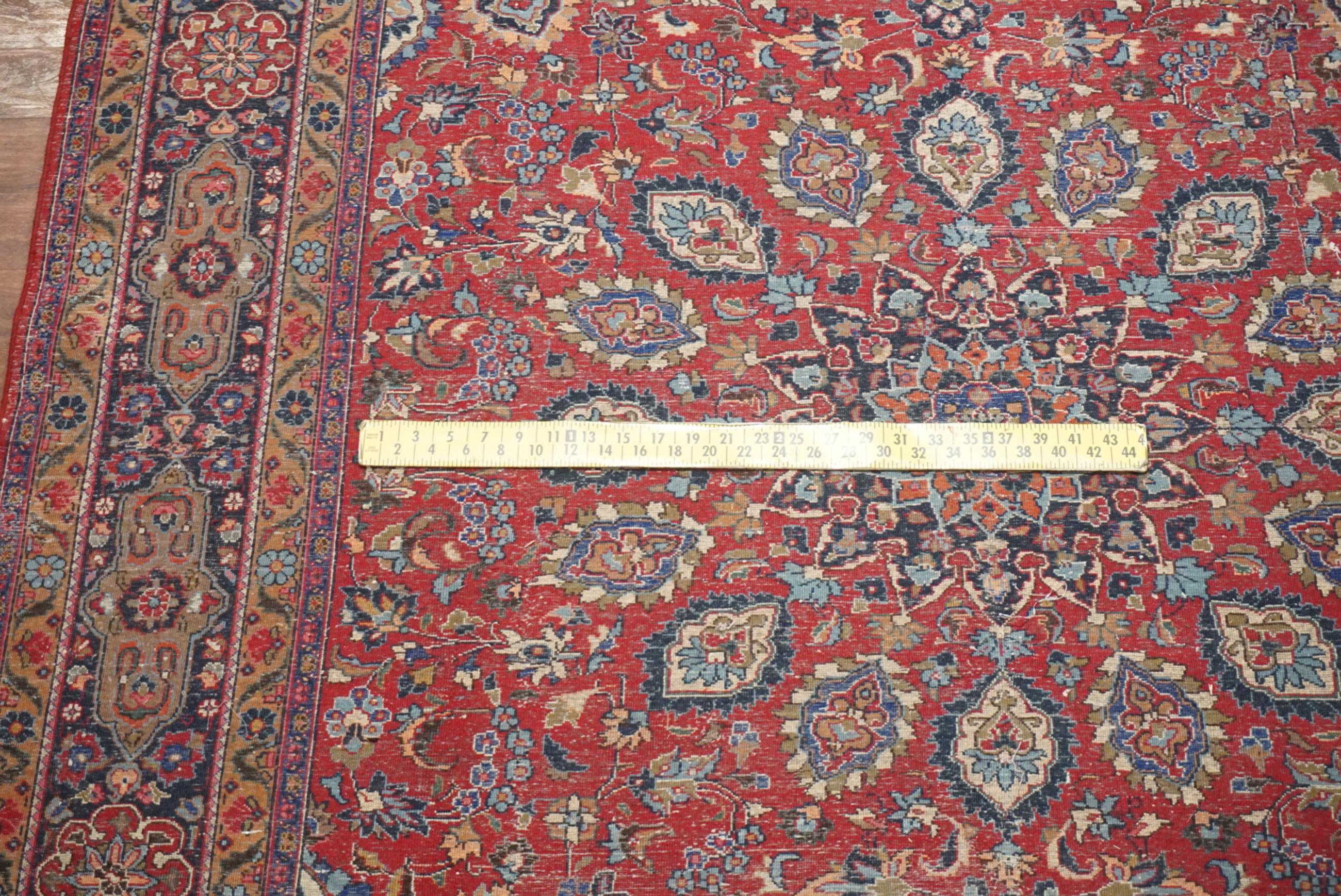 Wool Fine Persian Sabzevar Rug, circa 1940 For Sale