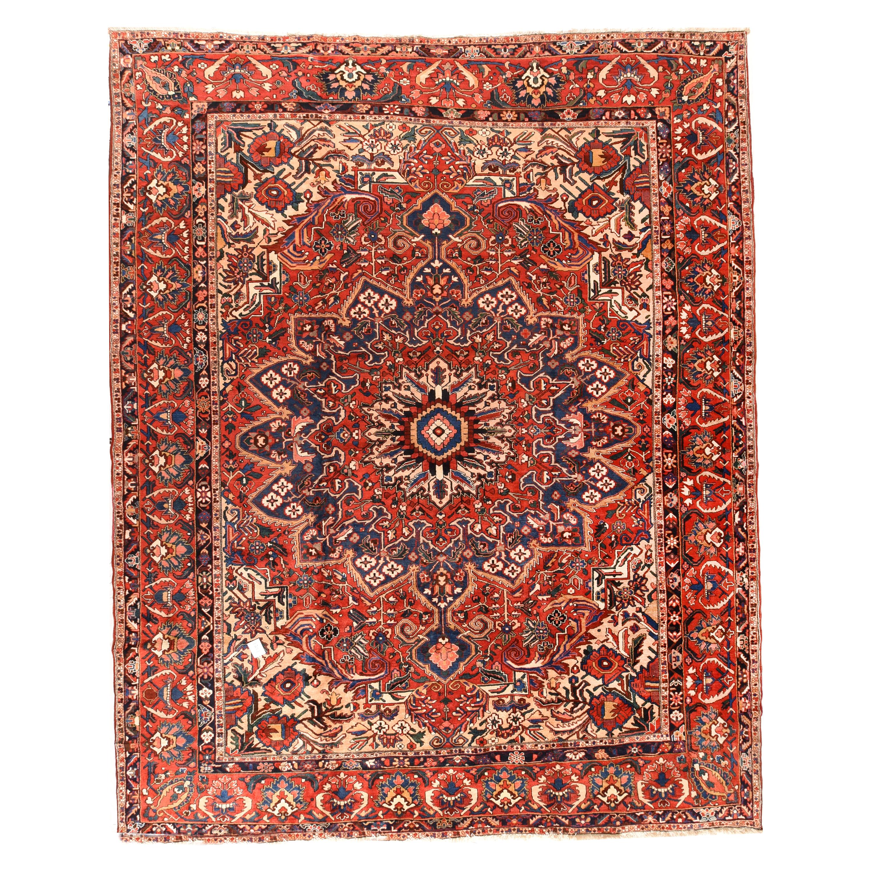 Persischer Bakhtiari-Teppich im Vintage-Stil 12'8'' x 15'4''