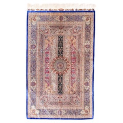 Fine Persian Silk Qum Signed Jamshidi Rug 4'4'' x 6'11''