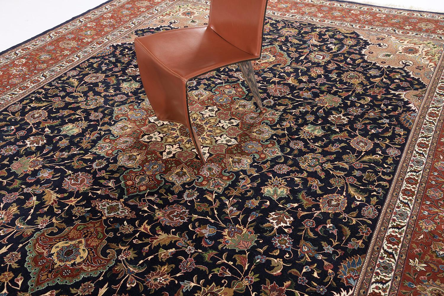 Hand-Woven Fine Persian Tabriz by Mehraban Rugs For Sale