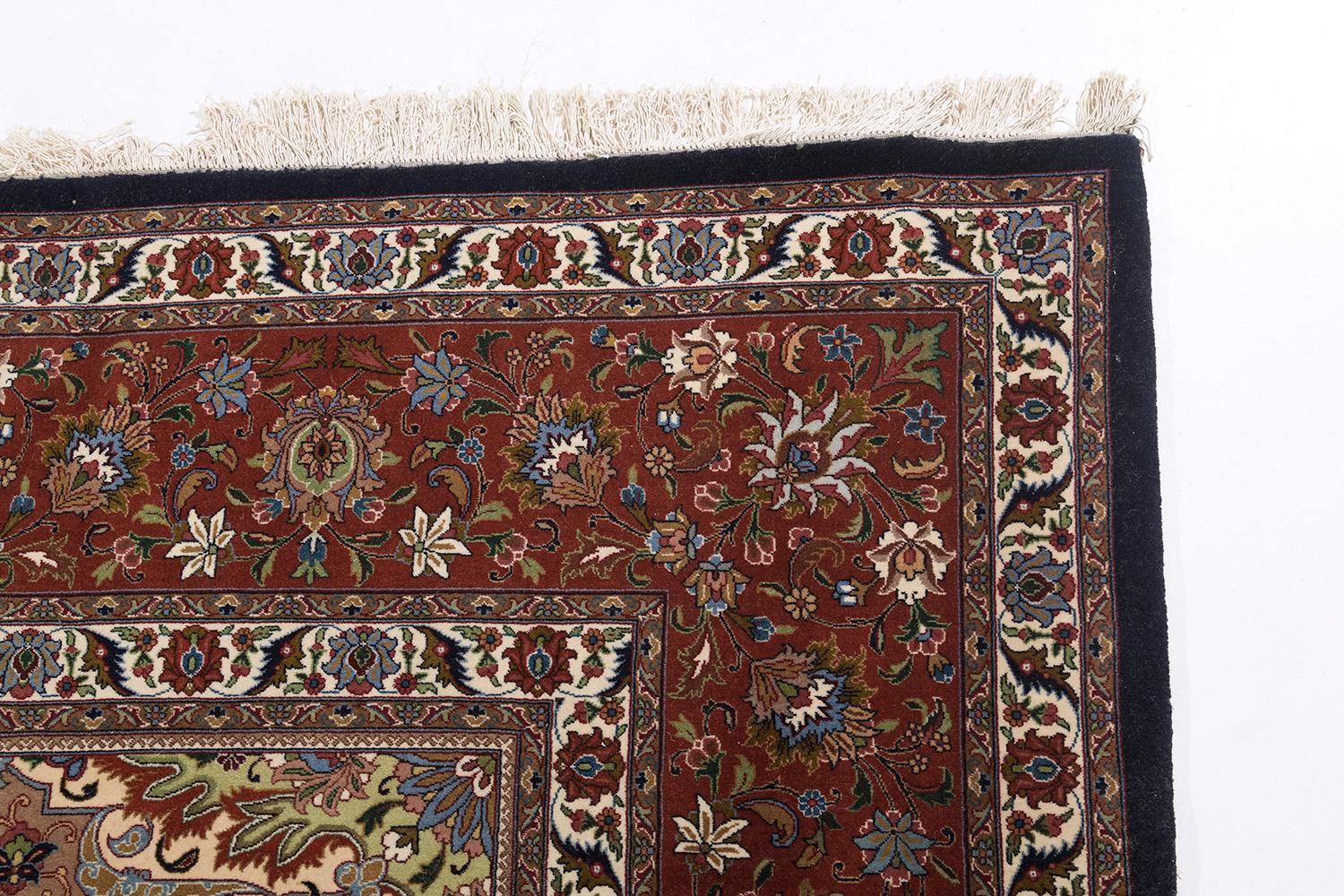 Mid-20th Century Fine Persian Tabriz by Mehraban Rugs For Sale