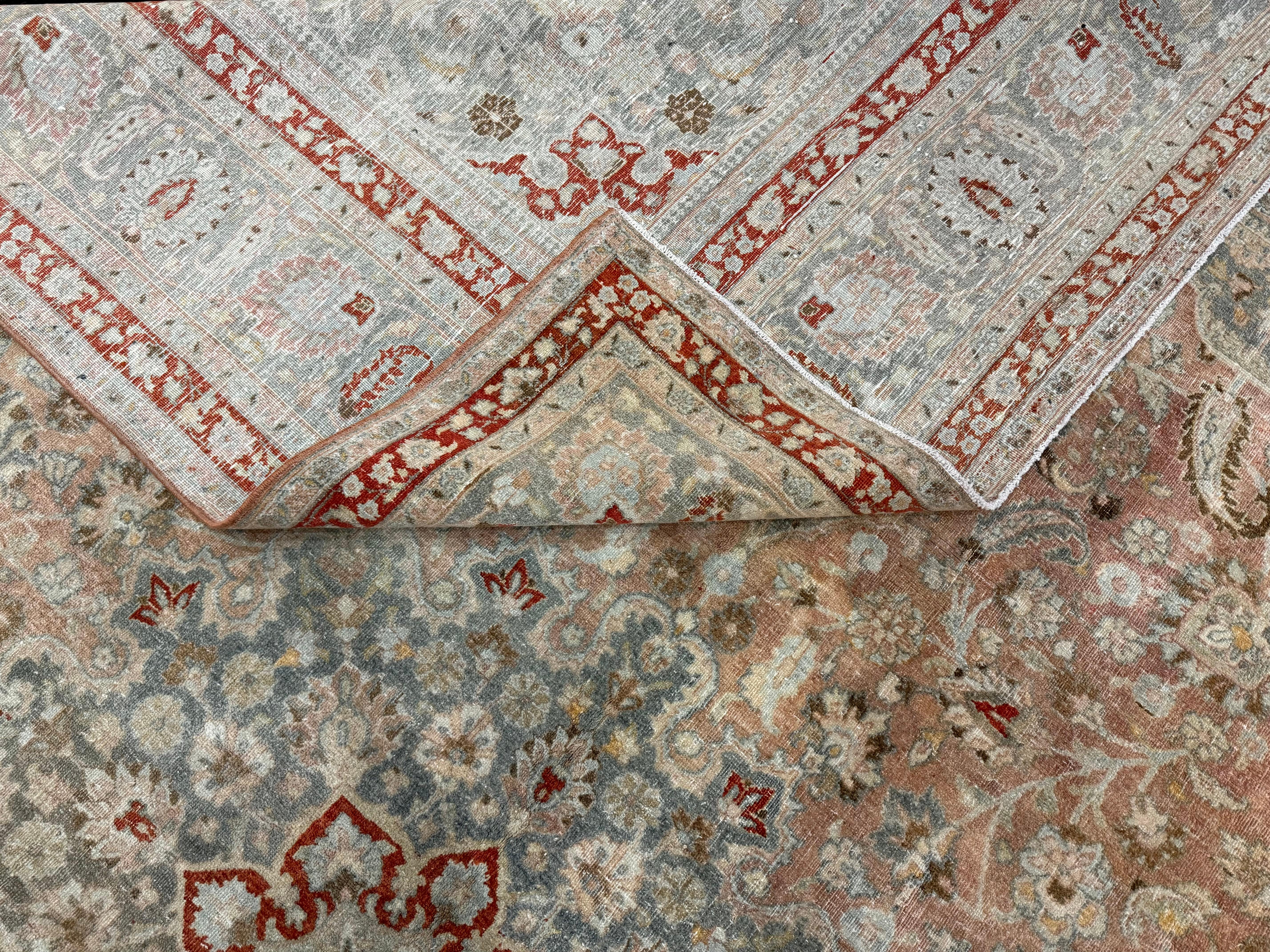 Fine Persian Tabriz Rug 10’ x 12’11” In Good Condition For Sale In New York, NY