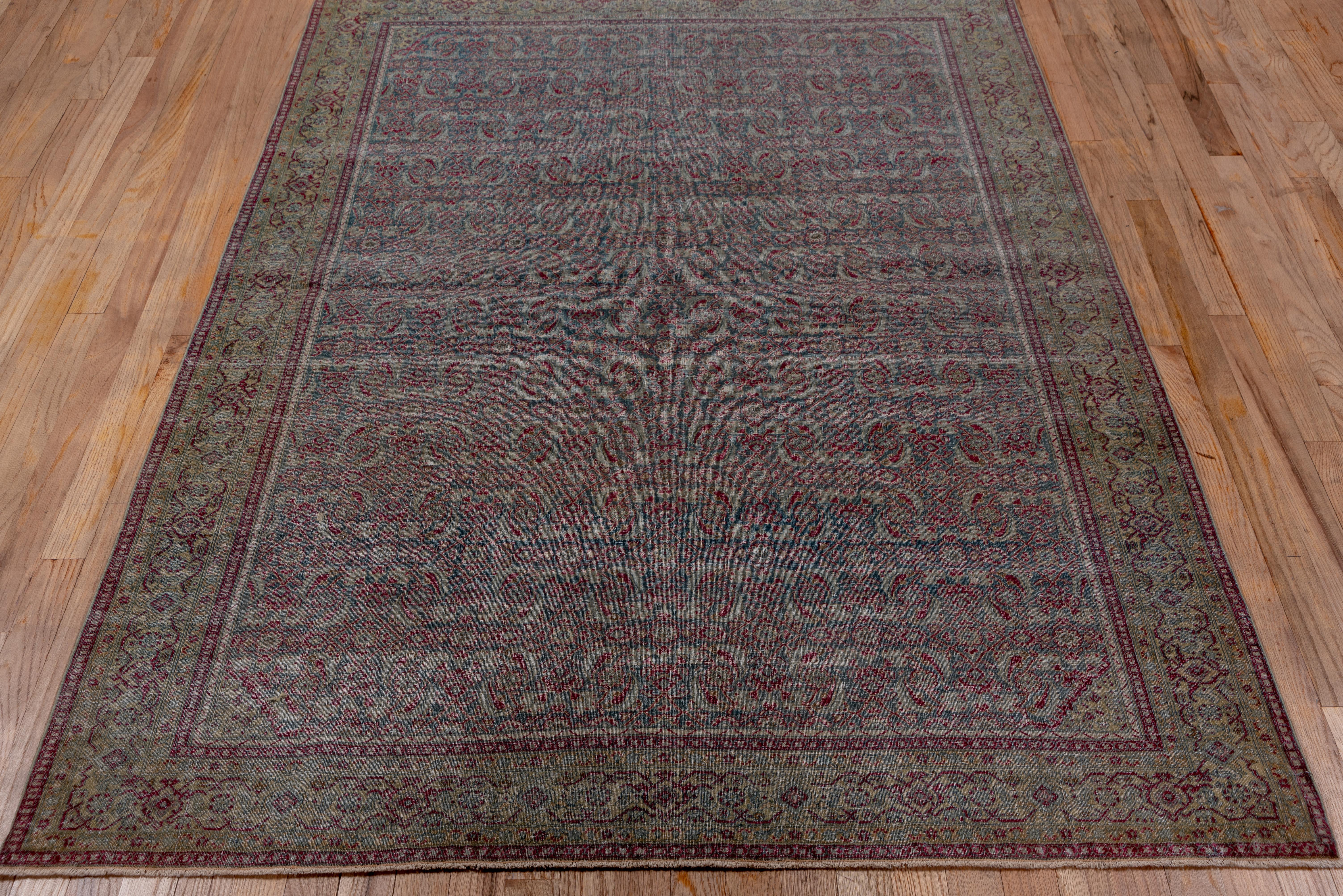 Wool Fine Persian Tabriz Rug, circa 1920s For Sale
