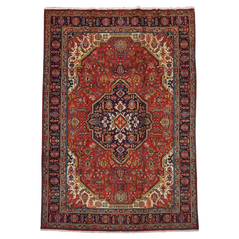 Persian Tabriz Area Rug, circa 1960 For Sale at 1stDibs