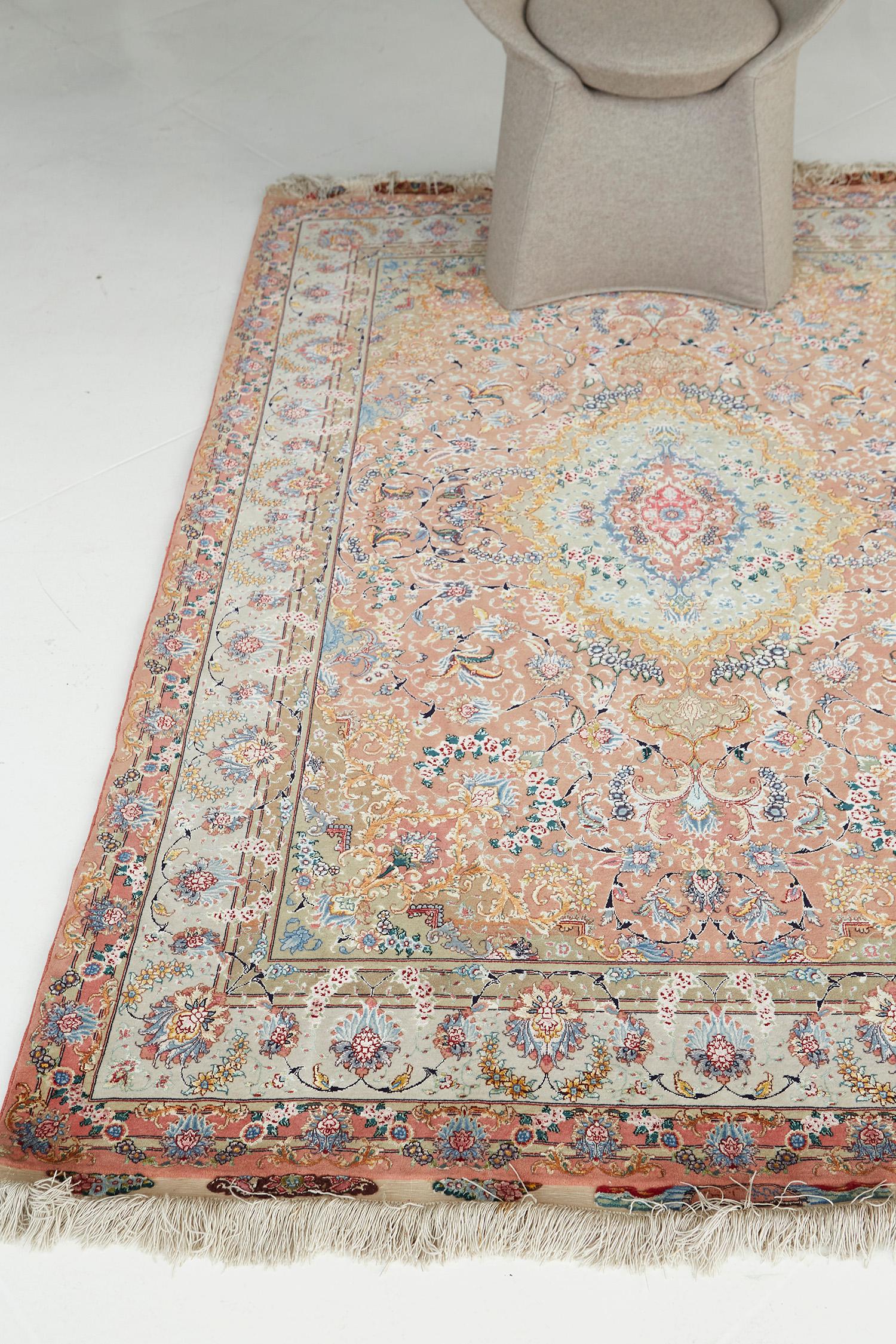 Contemporary Fine Persian Tabriz Rug