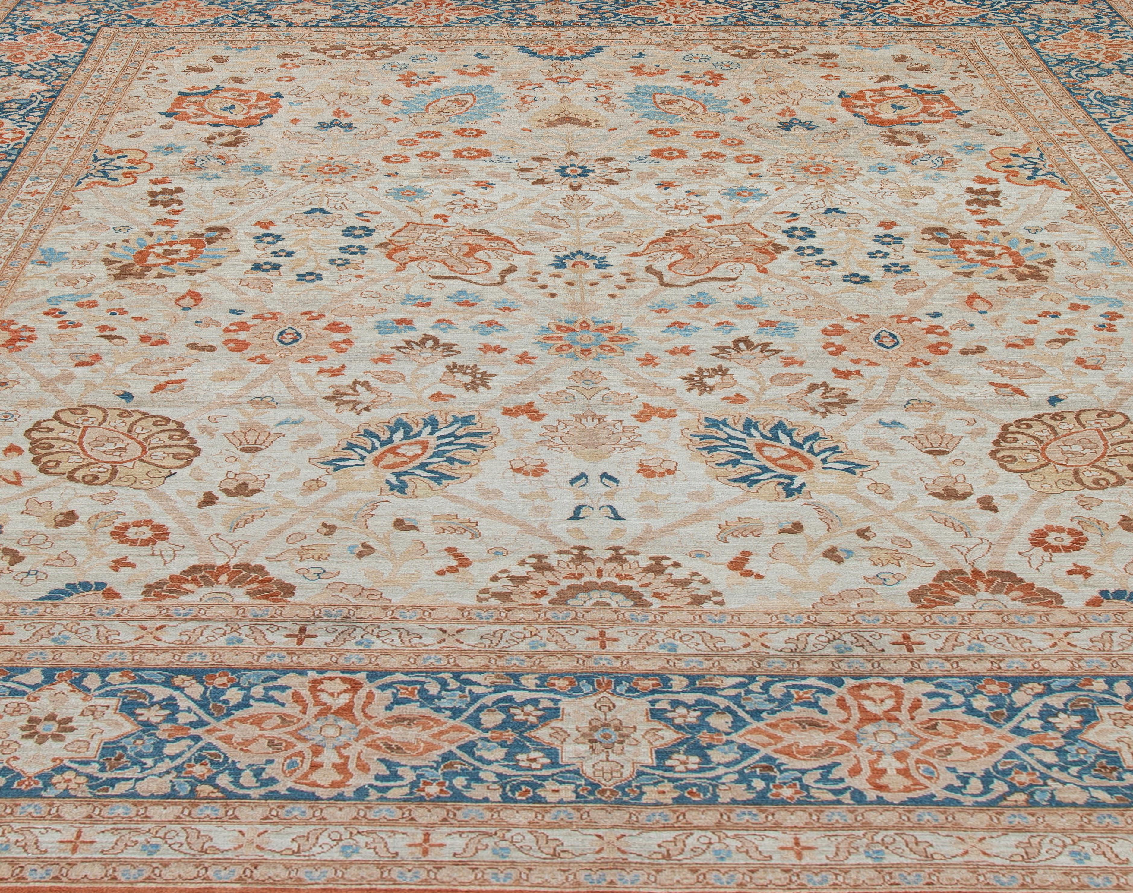 Wool Fine Persian Tabriz Rug For Sale