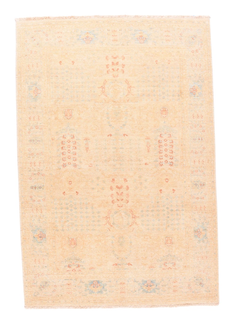 Fine Peshawar Pakistan Rug, Hand Knotted at 1stDibs