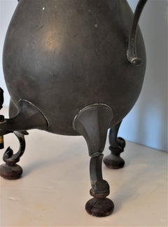 Pot à chocolat en étain fin, continental, probablement néerlandais, fin du 18ème siècle