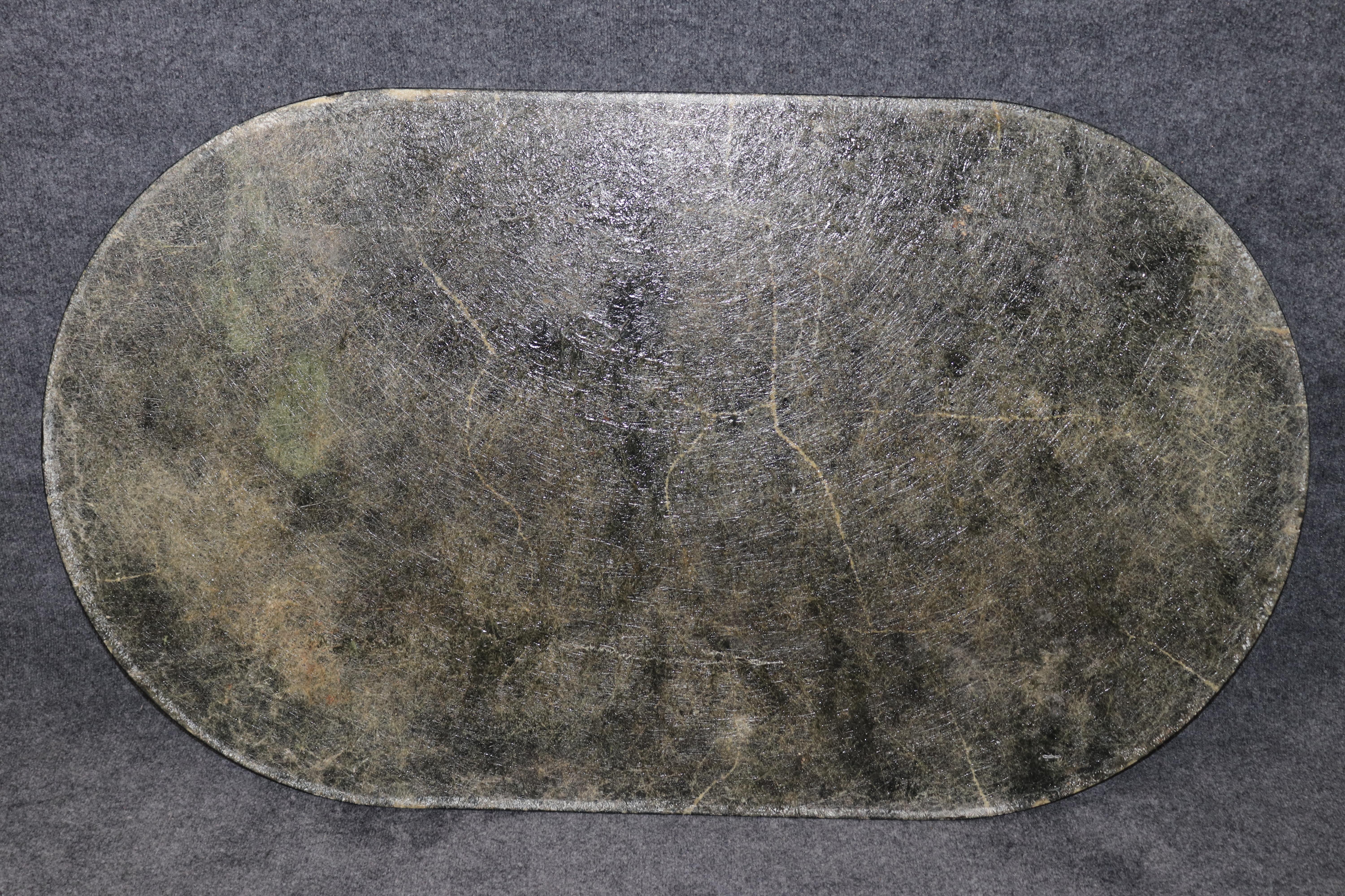 Fine Pietra Dura Italian Inlaid Marble Oval Dining Table Top Only - no Base in vendita 6