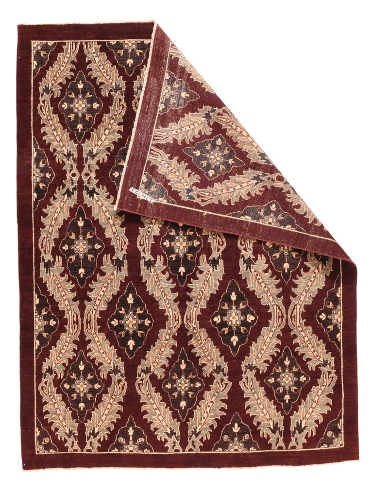 Fine Peshawar Pakistan Rug, Hand Knotted For Sale at 1stDibs