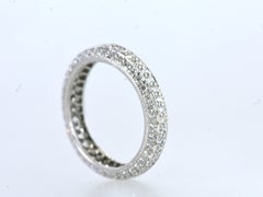 Fine Platinum & White Brilliant Cut Diamond Eternity Band, Pierre/Famille.