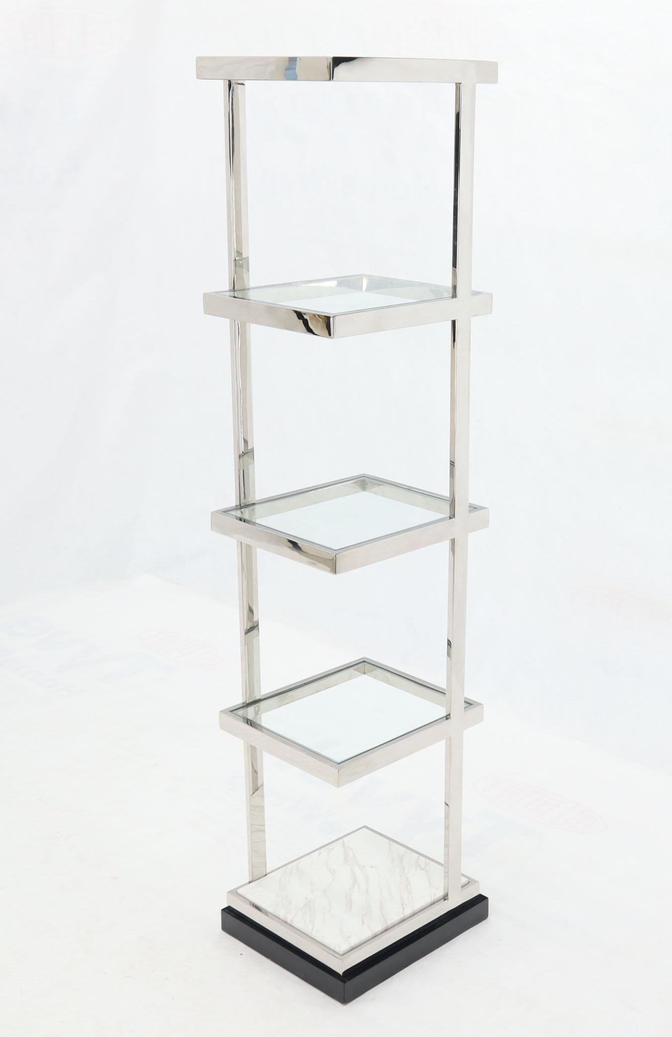 small stainless shelf