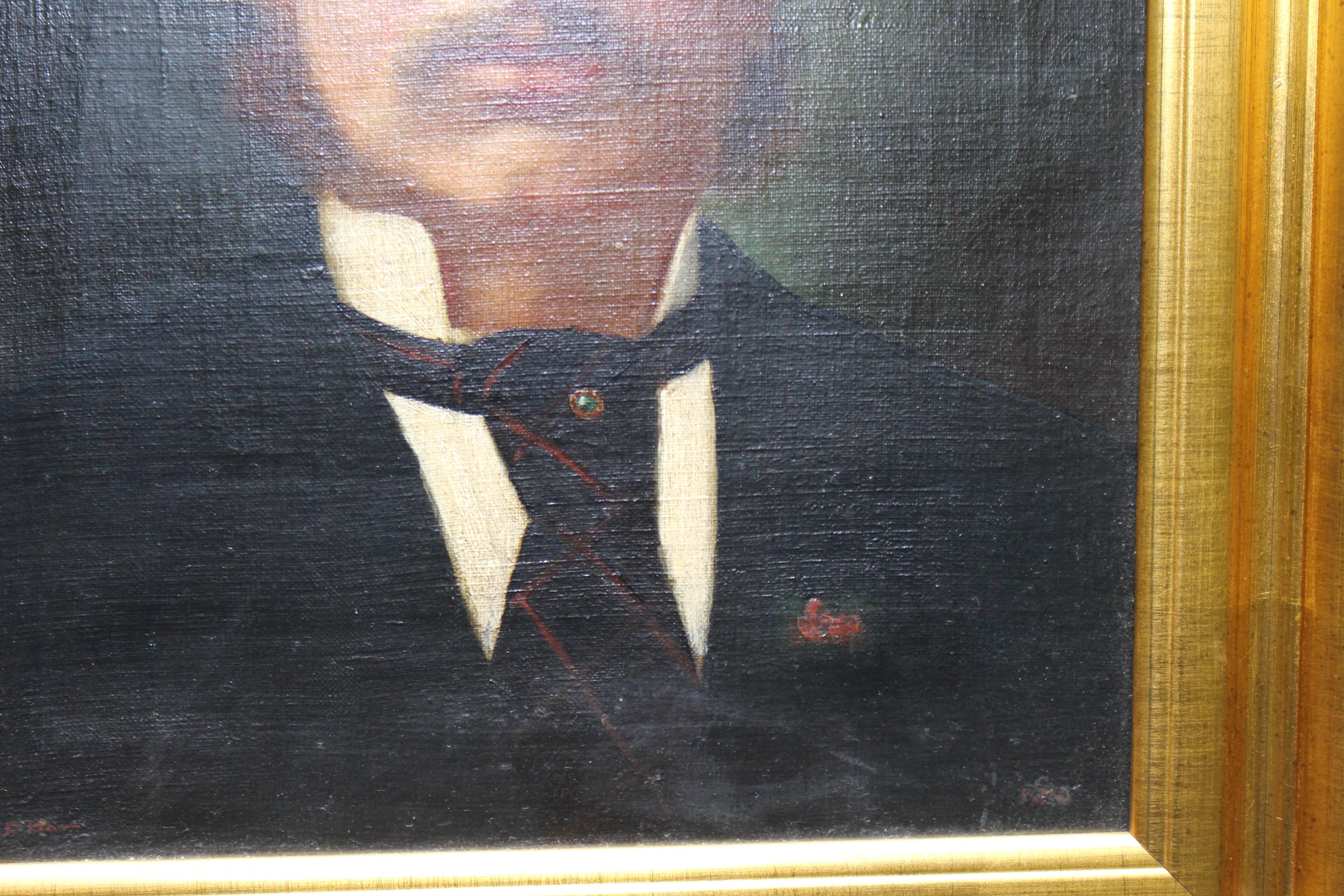 Fine Portrait Oil on Canvas by George Harris '1855-1936' For Sale 2