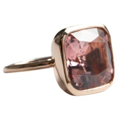 Fine Premium Size Morganite Cocktail Ring