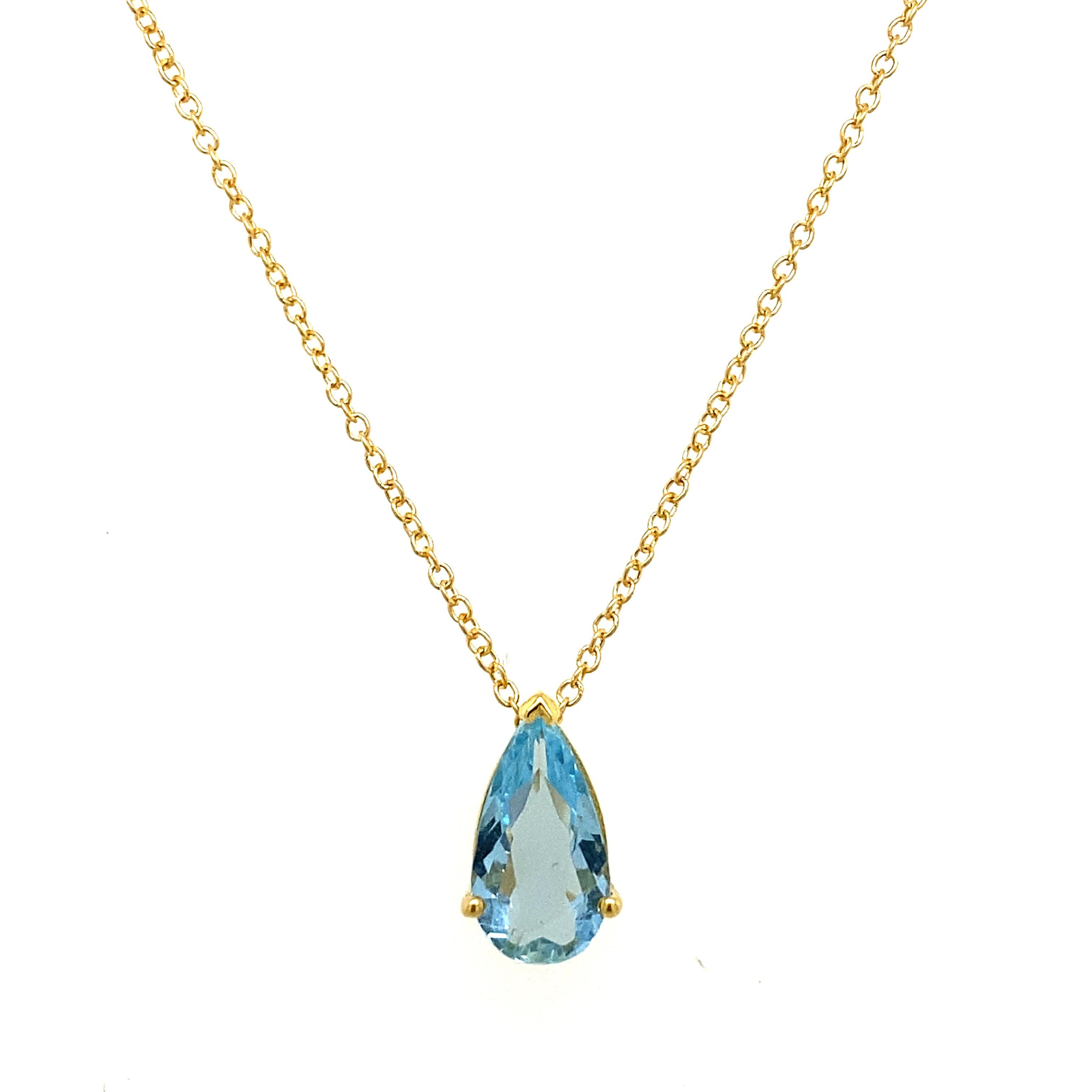 collana acquamarina oro