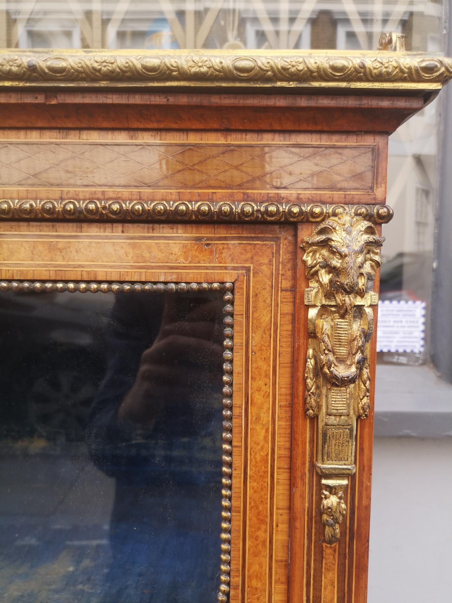 Bronze Fine Quality 19th Century English Walnut Bookcase For Sale