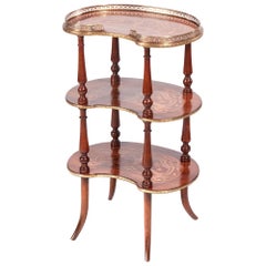 Fine Quality 19th Century French Antique Marquetry Étagère