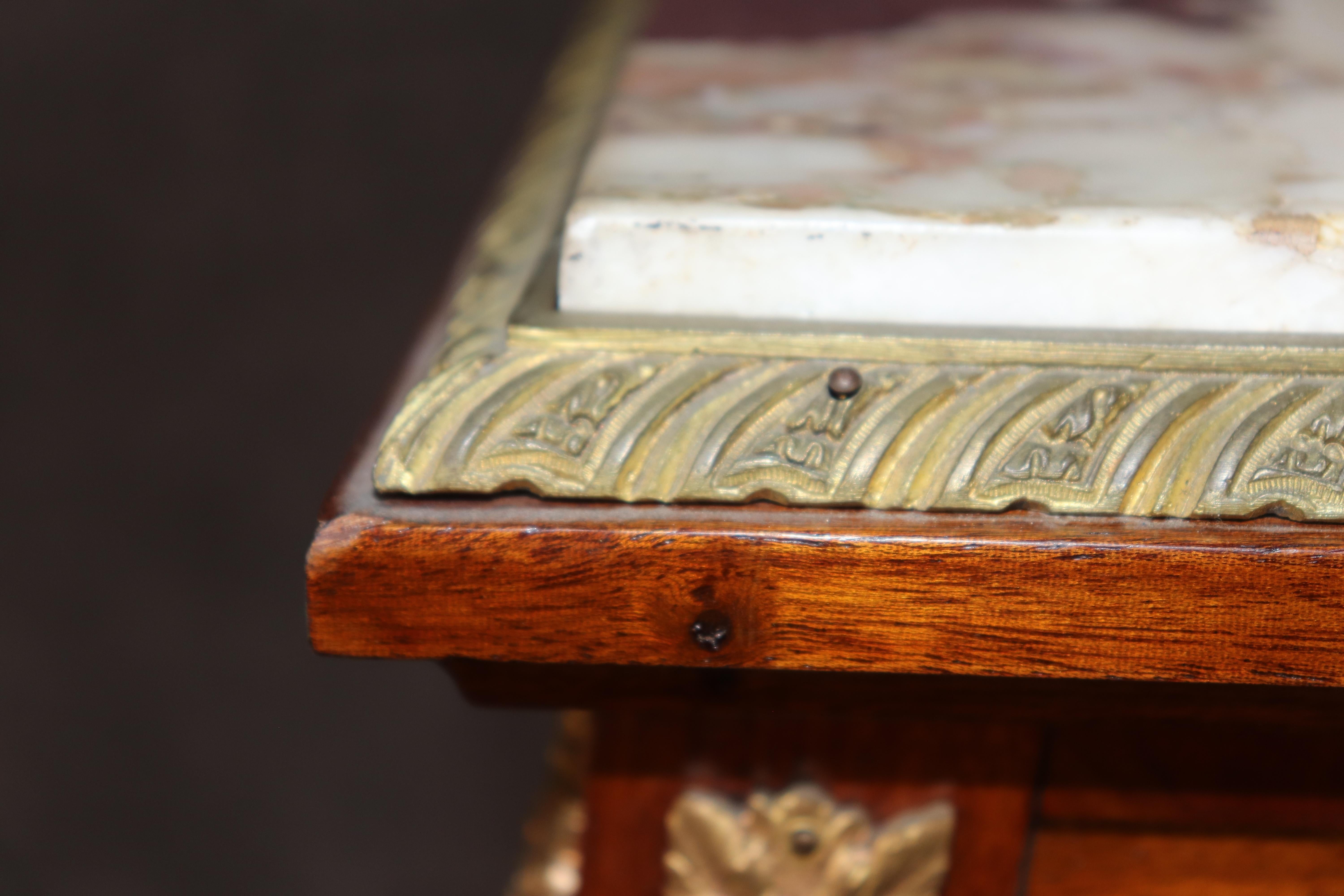 Fine Quality 19th Century French Marble Top Bronze Louis XVI Fern Stand Pedestal For Sale 6