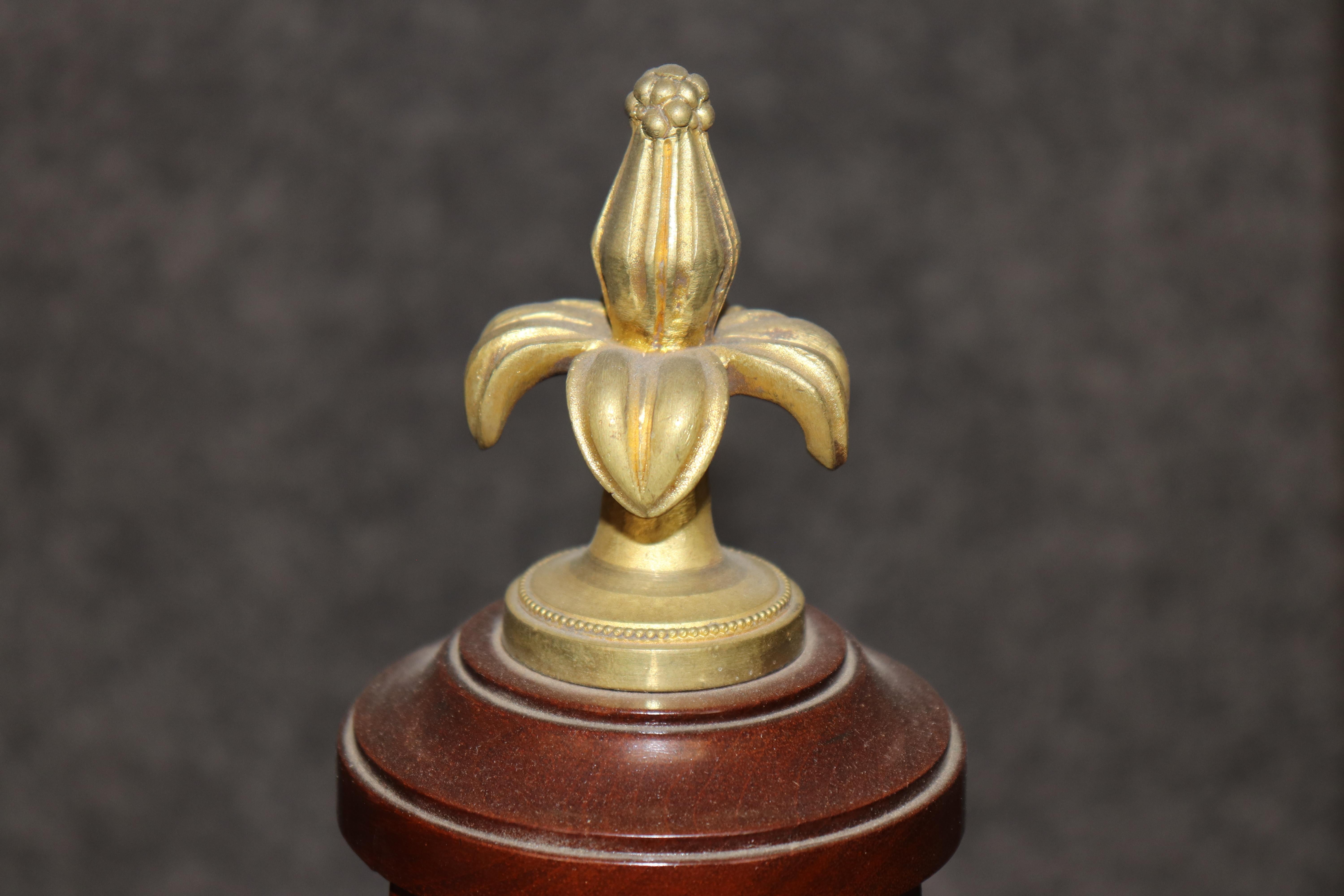 Fine Quality 19th Century French Marble Top Bronze Louis XVI Fern Stand Pedestal For Sale 2
