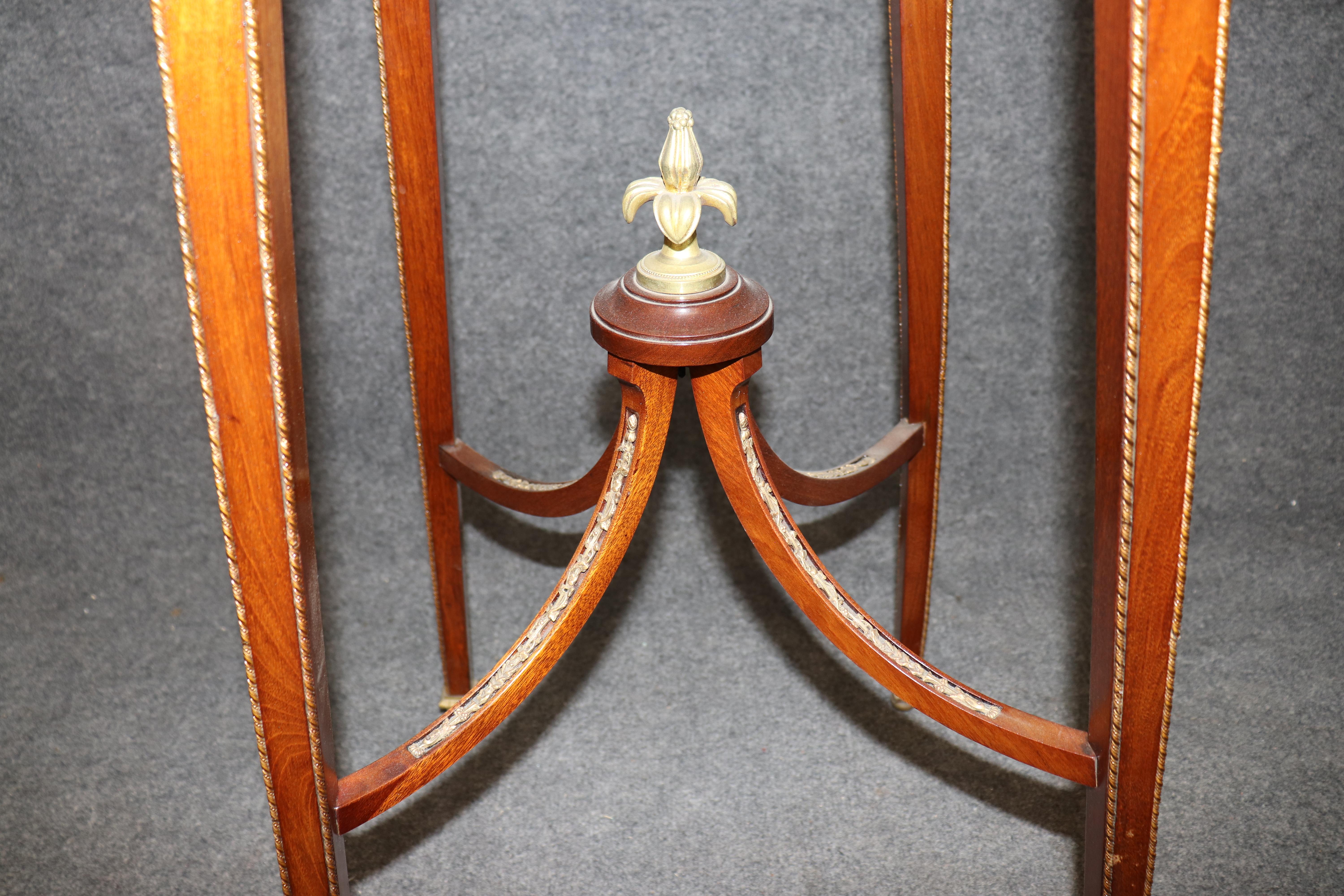 Fine Quality 19th Century French Marble Top Bronze Louis XVI Fern Stand Pedestal For Sale 3