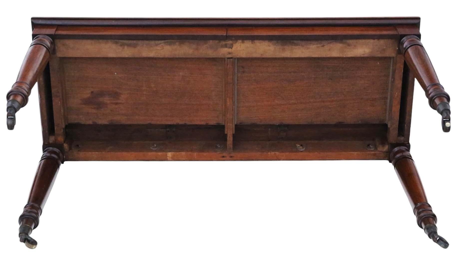 Table à manger de service en acajou de qualité supérieure du 19e siècle - Pièce d'exposition ancienne en vente 1