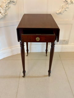 Fine Quality 19th Century Regency Antique Free Standing Lamp/Side Table