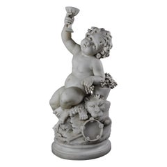 Fine Quality 19th Century Carrara Marble Sculpture of ‘Young Dionysus’ ‘Bacchus’