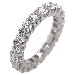 Feine Qualität 2,67 Karat G VS Full Eternity-Ring mit 20 Diamanten in 18 Karat Weißgold