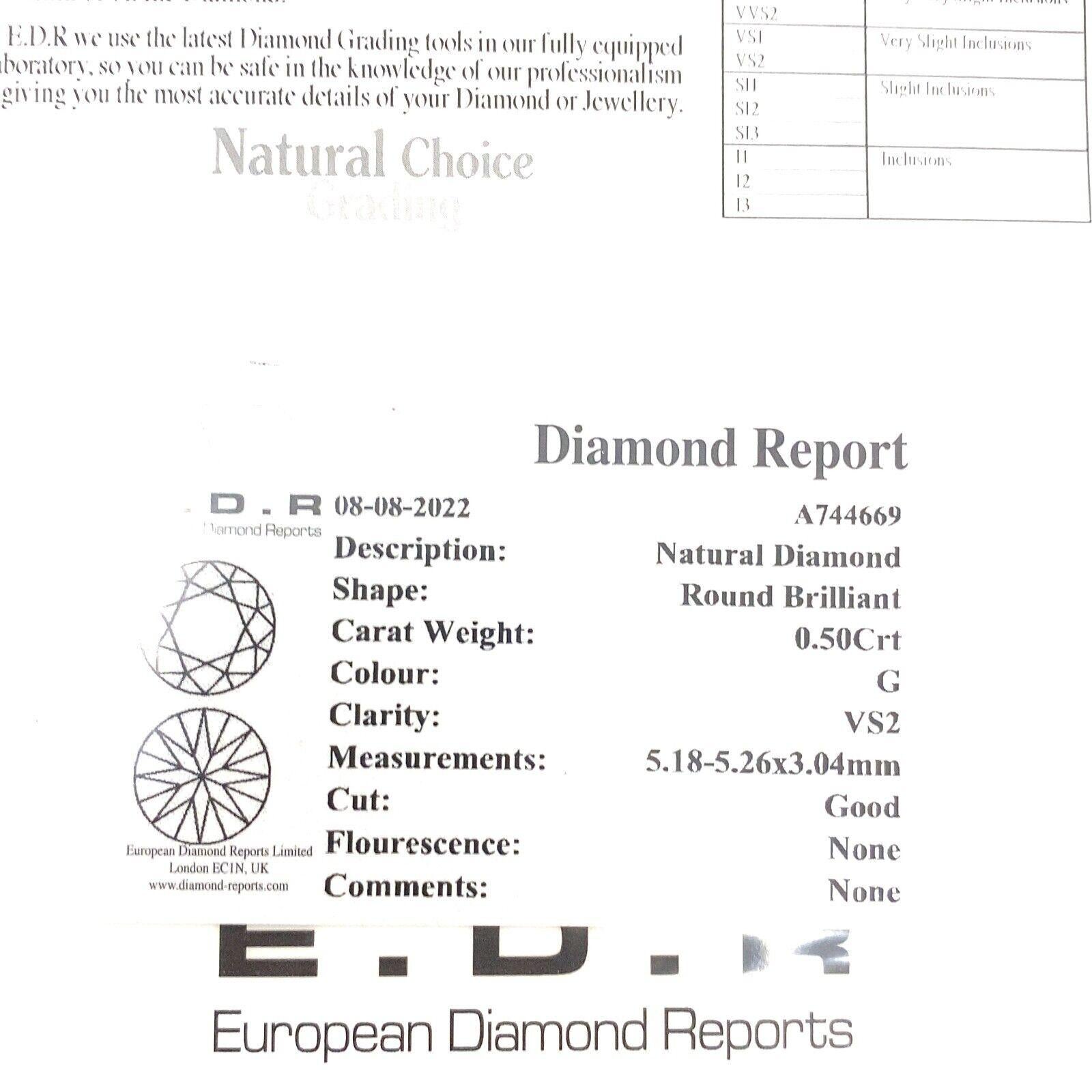 Pendentif en or 3 couleurs serti d'un diamant de 0,50ct Neuf - En vente à London, GB