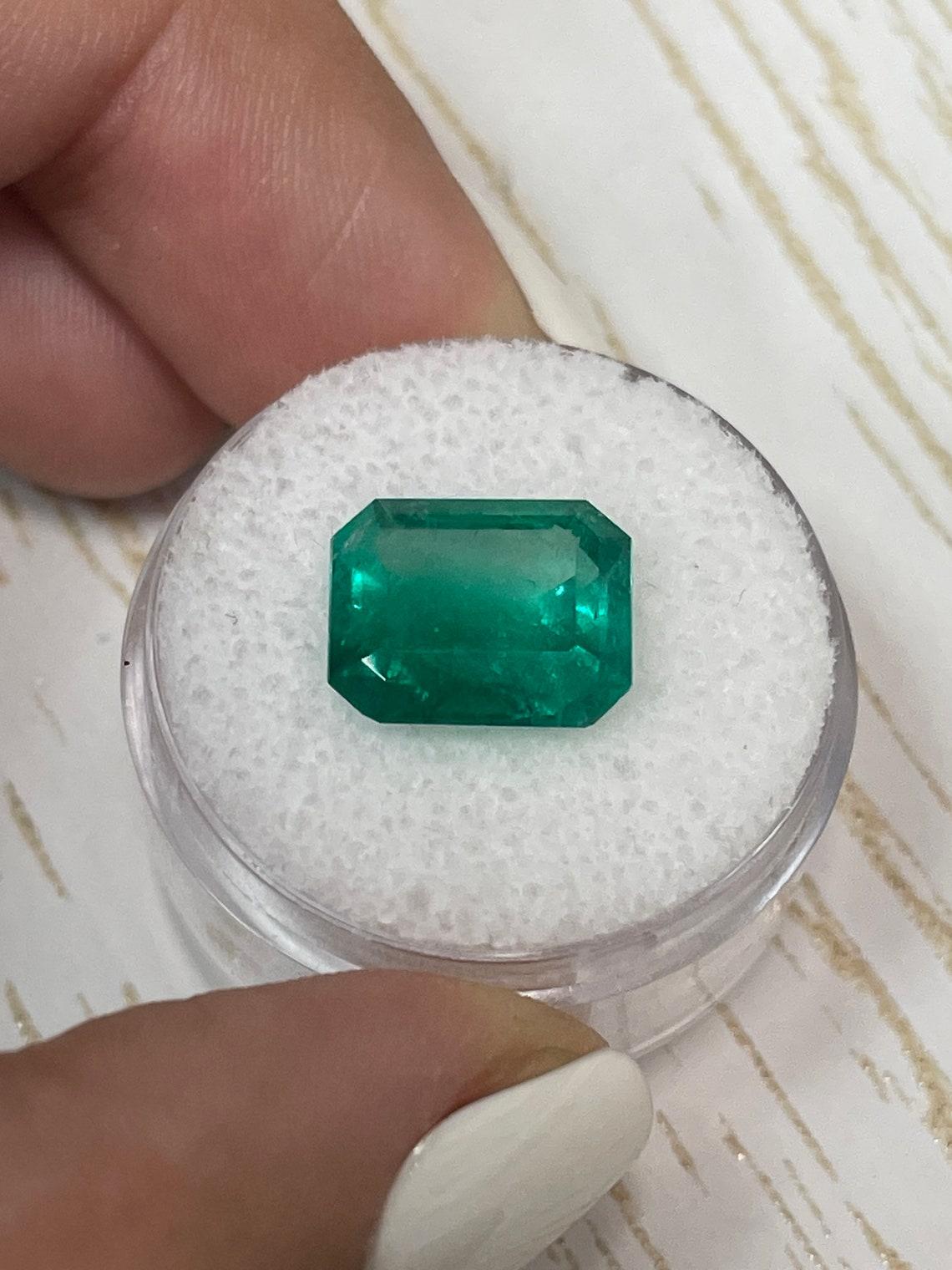 Feine Qualität 5,20 Karat Classic Smaragdschliff kolumbianischen Smaragd - Mai Birthstone im Angebot 1