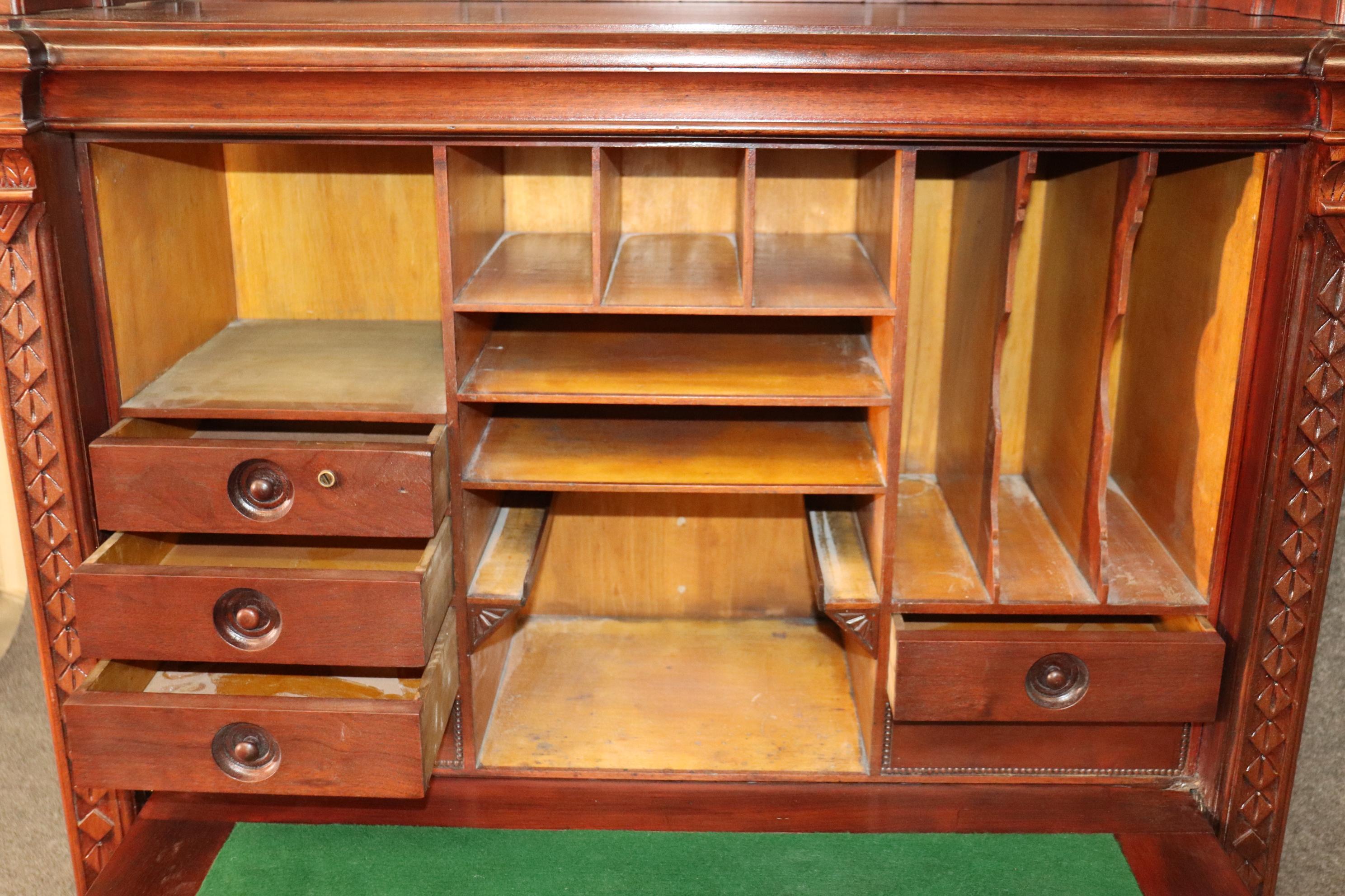 antique victorian secretary desk