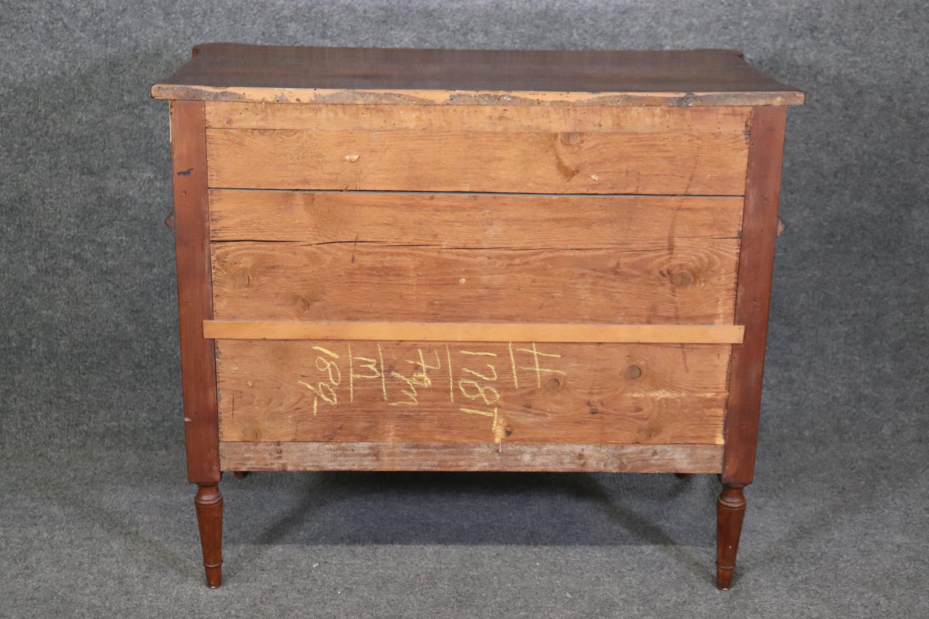 Late 19th Century Fine Quality Antique 19th Century French Directoire 3 Drawer Commode